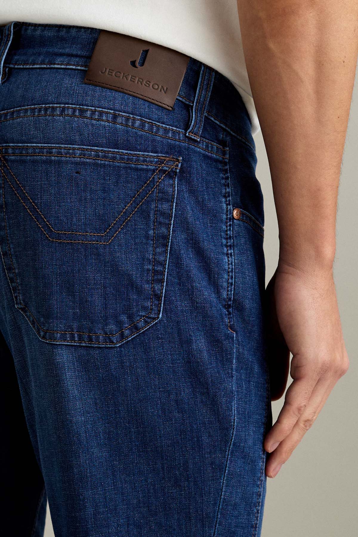 JECKERSON PA077JOHN001 DENI047 D142 JOHN JEANS 5 POCKETS DENIM PATCH