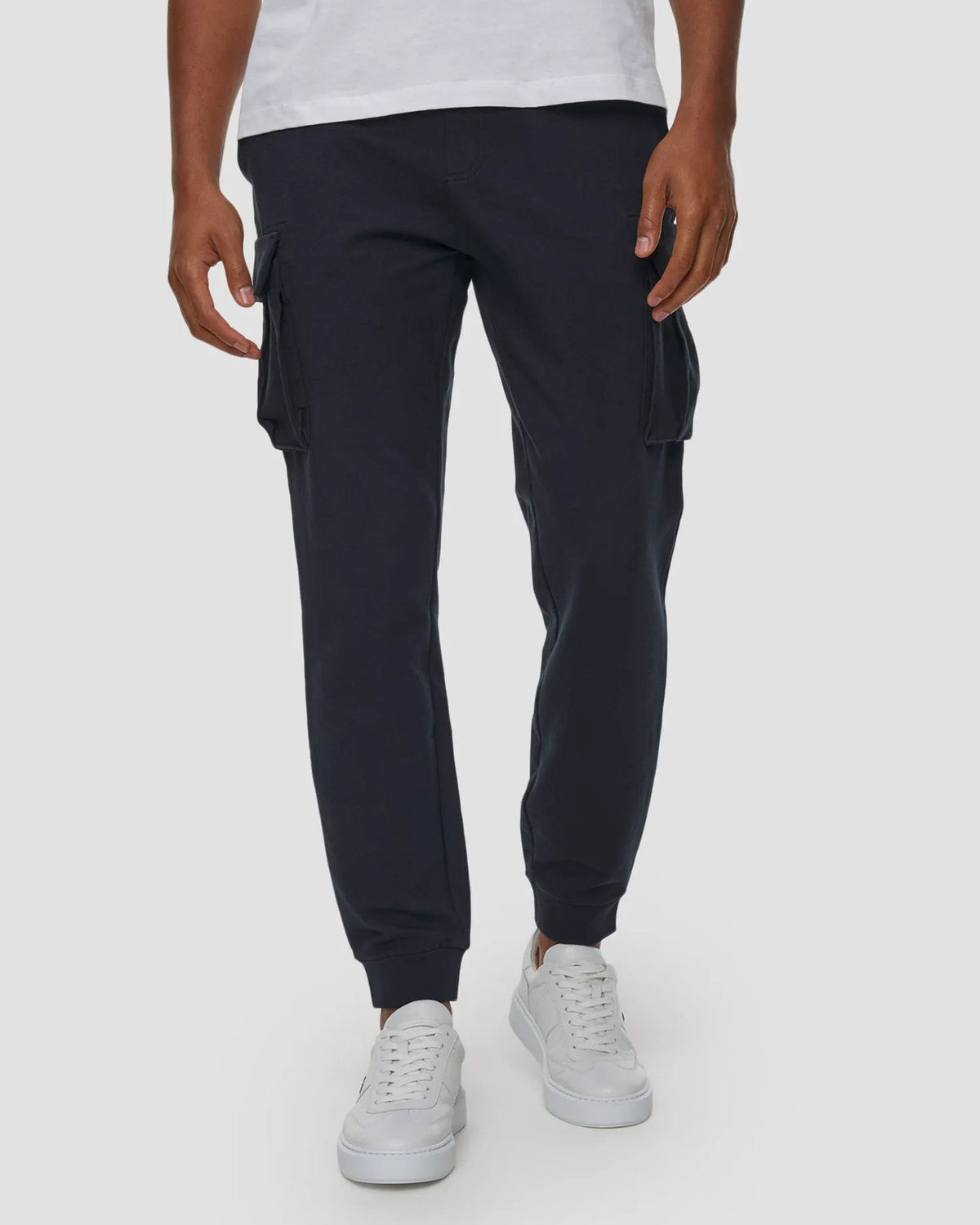 Aeronautica Militare Sweat Pant Cargo Uomo Blu Navy - Vista Frontale