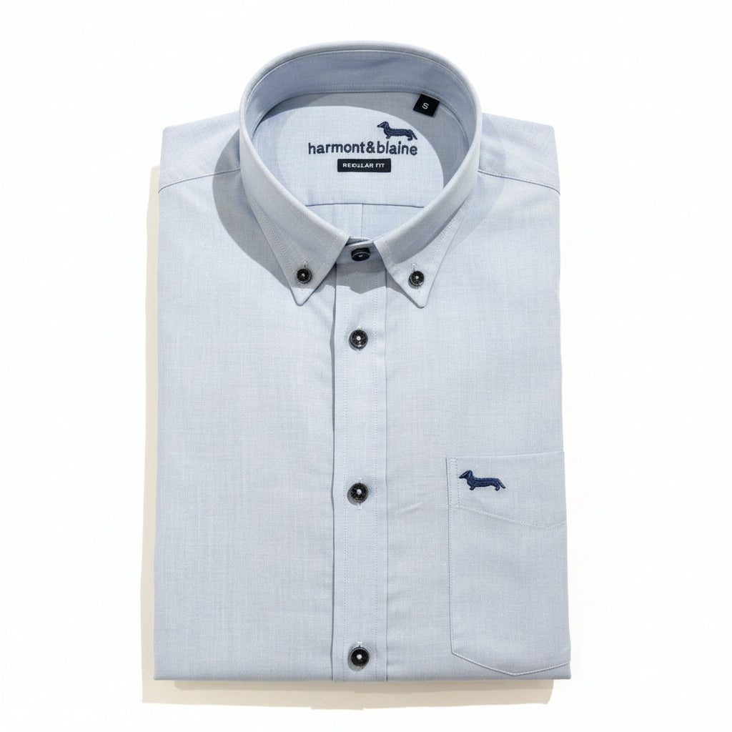 Harmont&Blaine CRQ600012741M 823 SHIRT CAMICIA NASTRO LOGATO