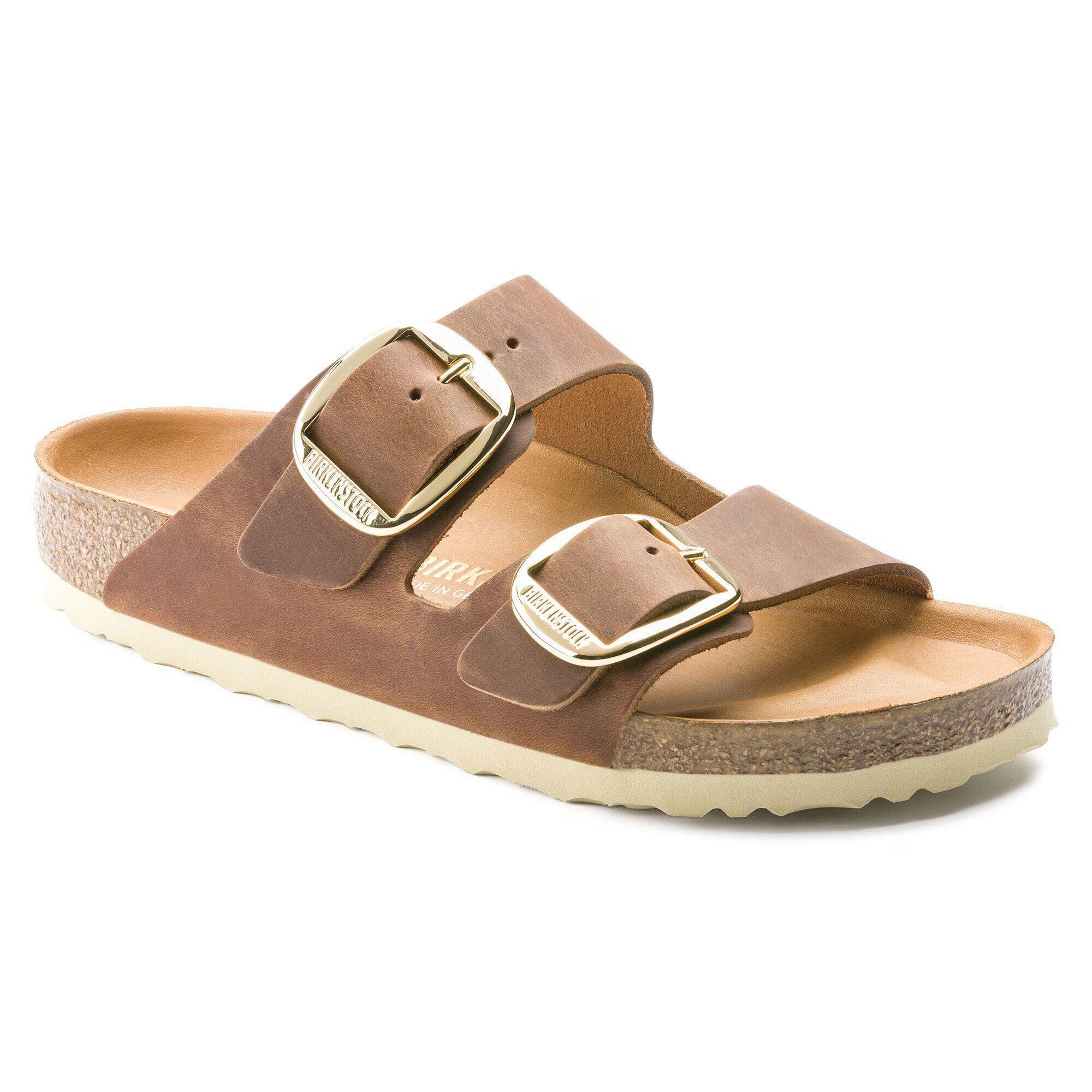 BIRKENSTOCK 1011073 SANDAL Arizona Big Buckle cognac Oiled Leather