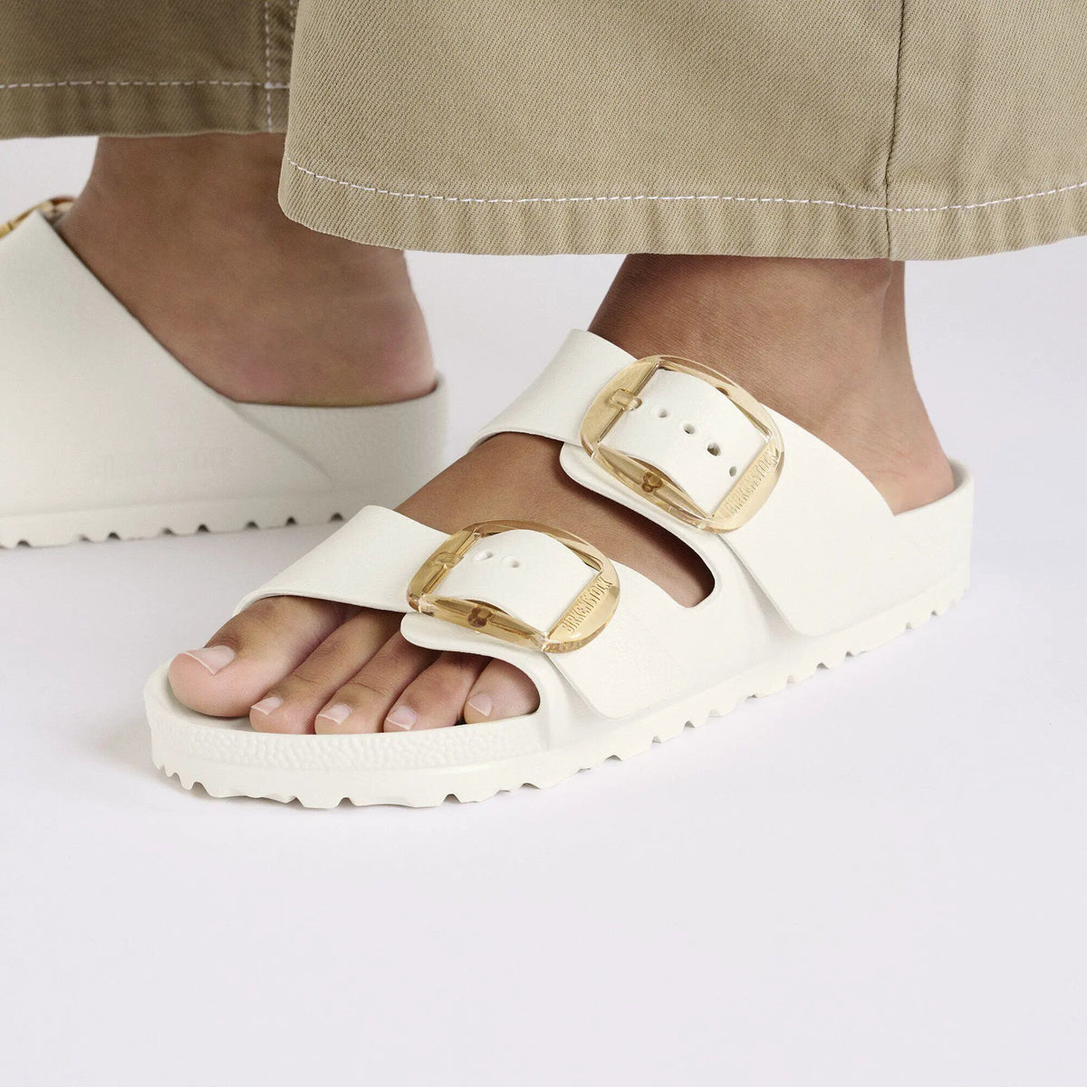 BIRKENSTOCK 1029651 SANDAL Arizona Big Buckle EVA eggshell by BIRKENSTOCK