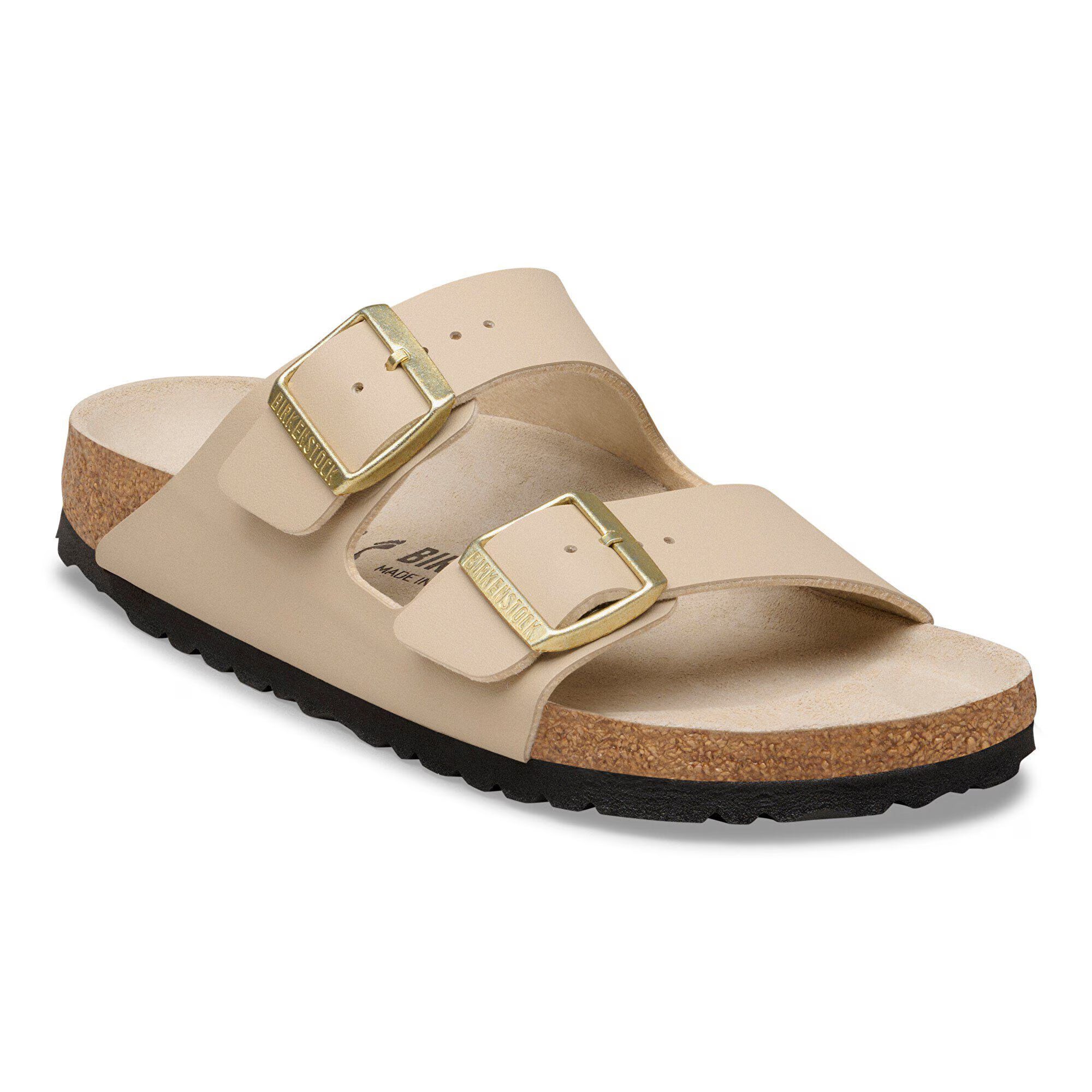 BIRKENSTOCK 1031438 SANDAL Arizona triples sandcastle oyster Birko Flor