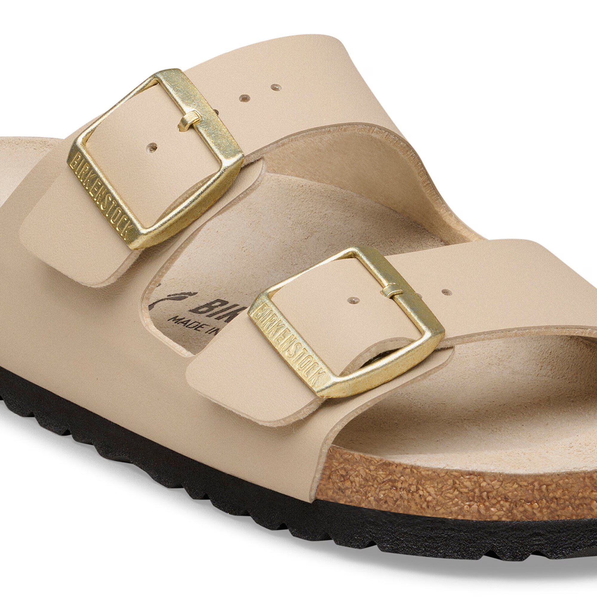 BIRKENSTOCK 1031438 SANDAL Arizona triples sandcastle oyster Birko Flor
