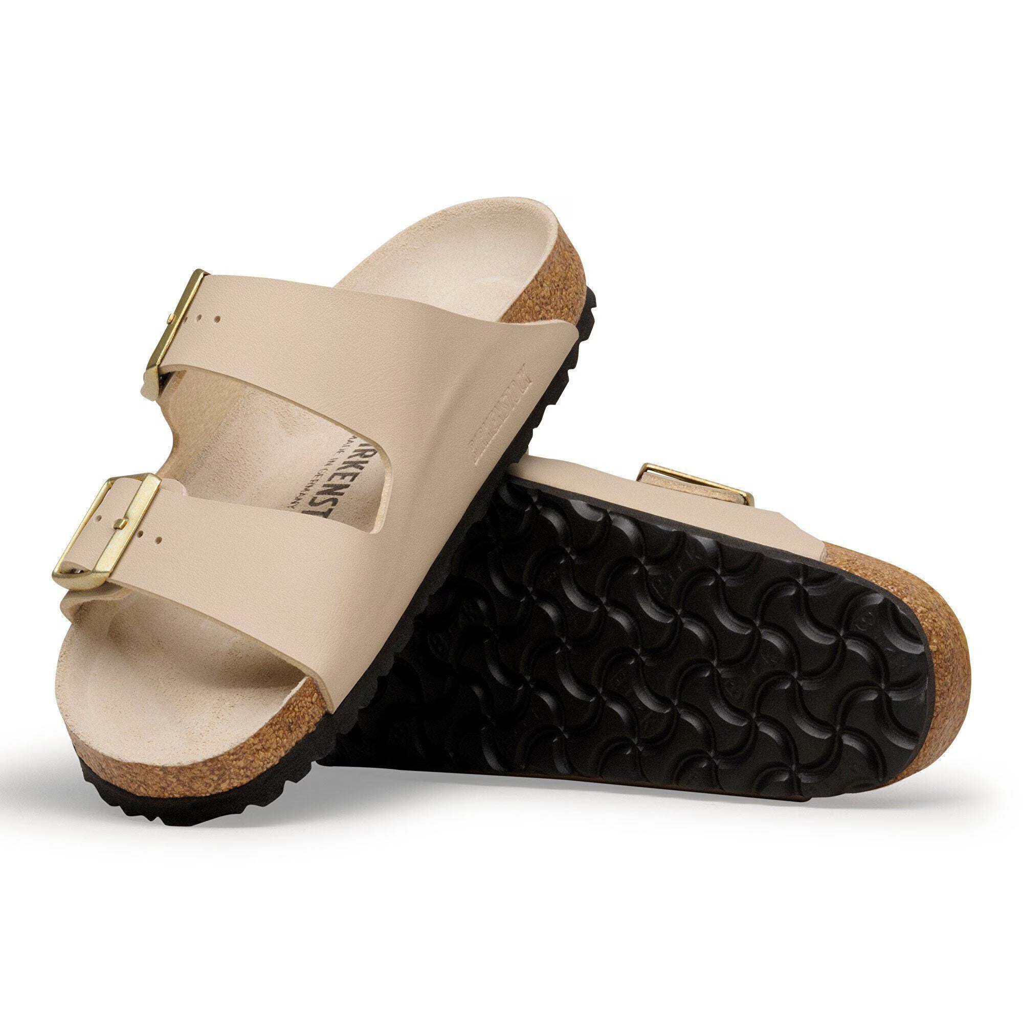 BIRKENSTOCK 1031438 SANDAL Arizona triples sandcastle oyster Birko Flor
