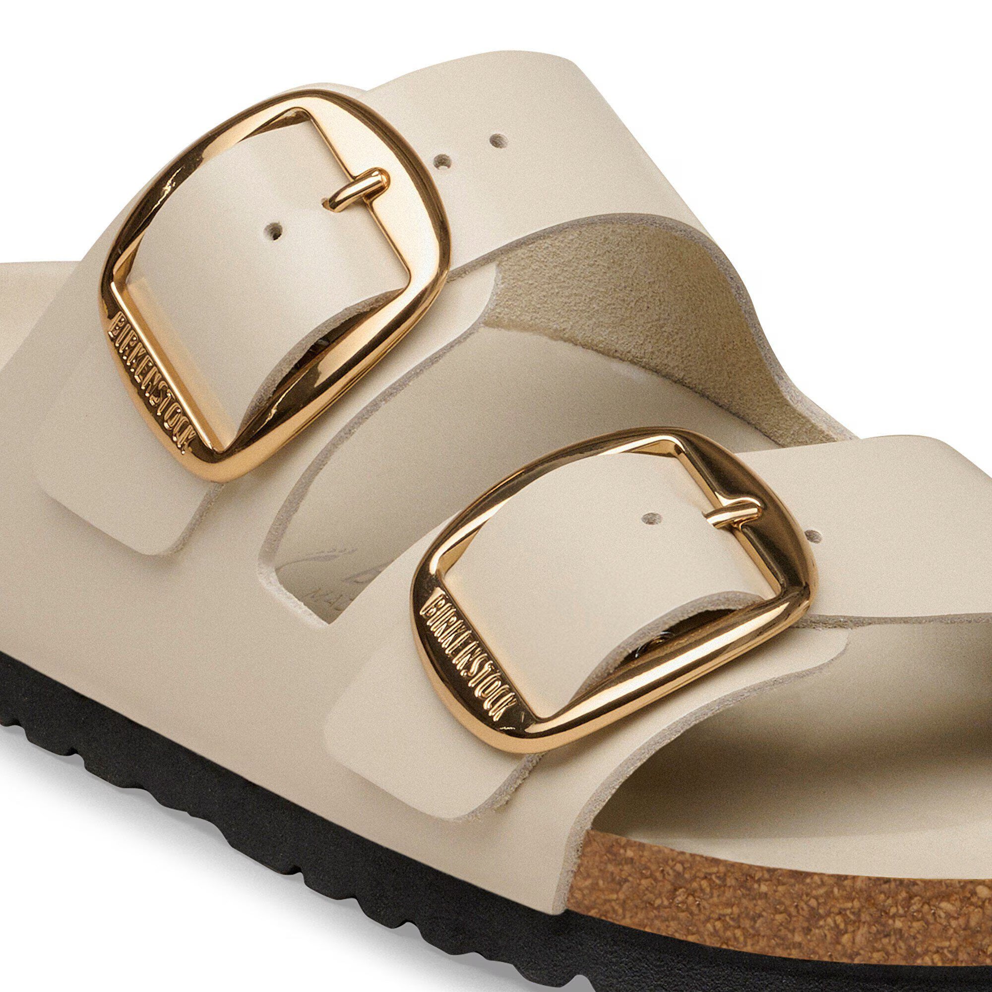 BIRKENSTOCK 1031873 SANDAL Arizona Big Buckle Hex shine oyster