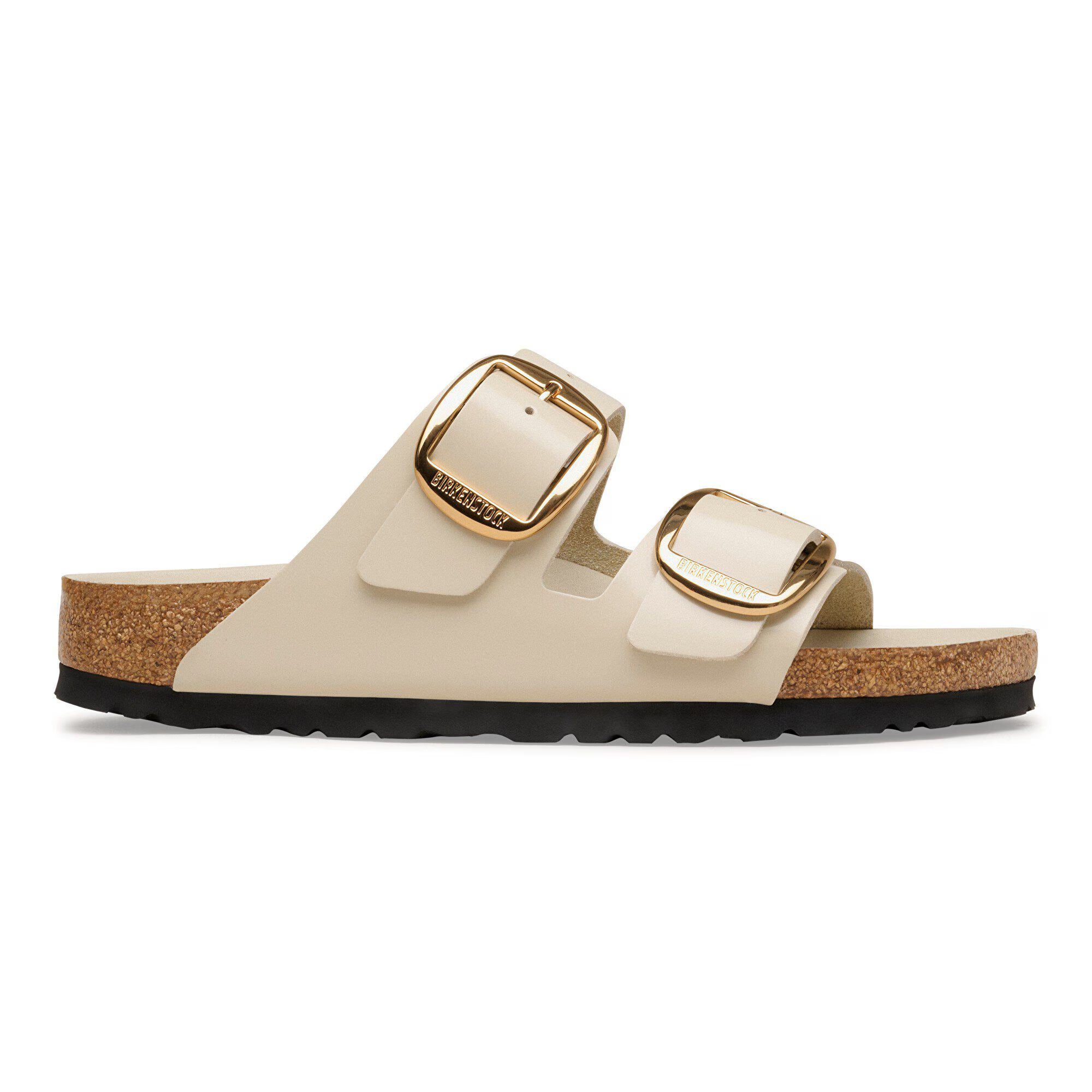 BIRKENSTOCK 1031873 SANDAL Arizona Big Buckle Hex shine oyster