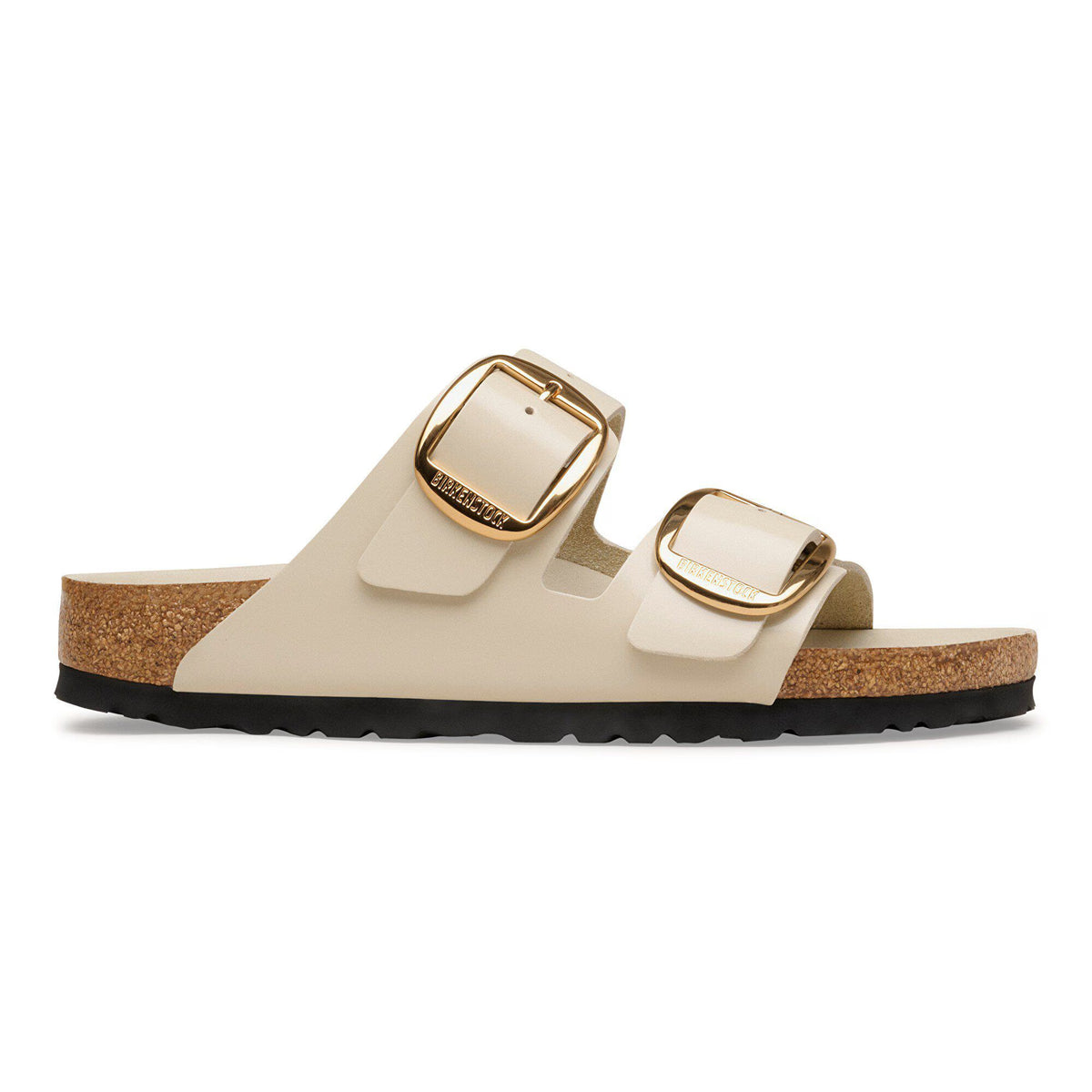 BIRKENSTOCK 1031873 SANDAL Arizona Big Buckle Hex shine oyster by BIRKENSTOCK
