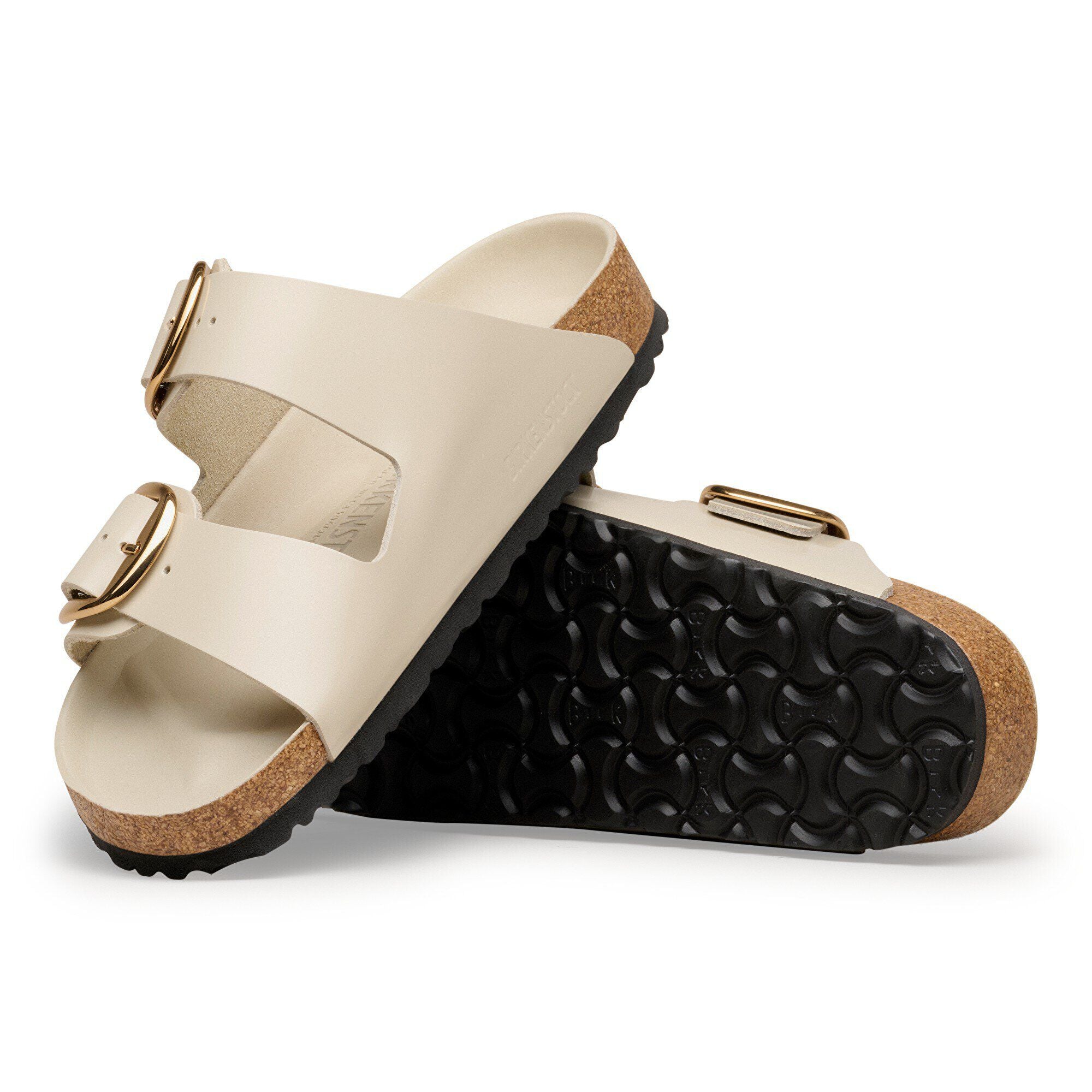 BIRKENSTOCK 1031873 SANDAL Arizona Big Buckle Hex shine oyster