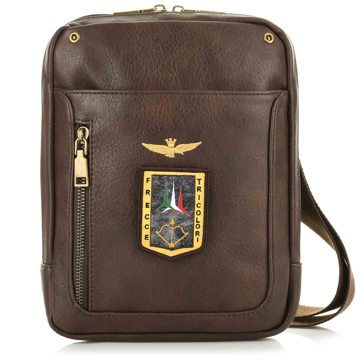 Borsa a tracolla Aeronautica Militare Pilot AM471 Testa di Moro - Vista frontale