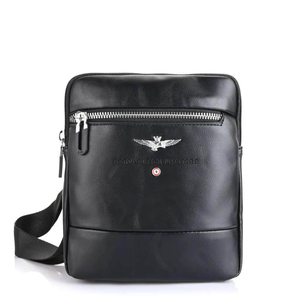 Tracolla cross body Aeronautica Militare AM562 Nero - Vista frontale