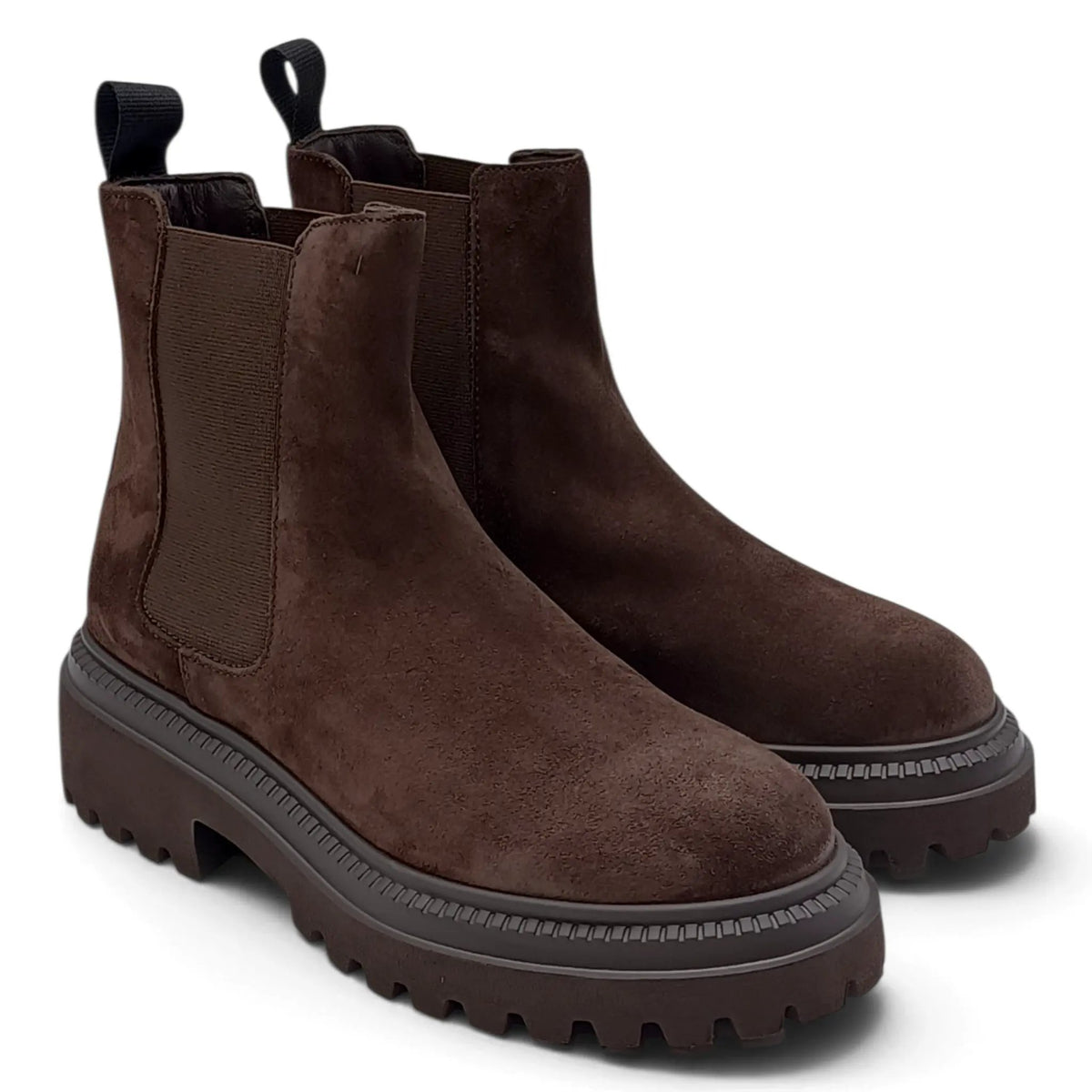 FRAU Ankle Boot A78C3 Cacao - Stivaletto donna scamosciato