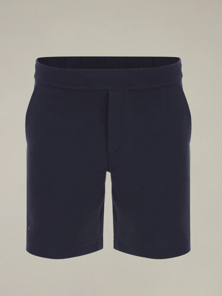 Bermuda uomo blu navy in cotone, stile casual, abbigliamento estivo elegante