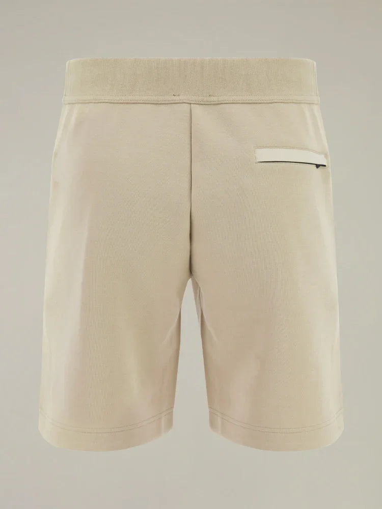 Shorts beige da uomo in cotone con tasca posteriore, abbigliamento casual estivo
