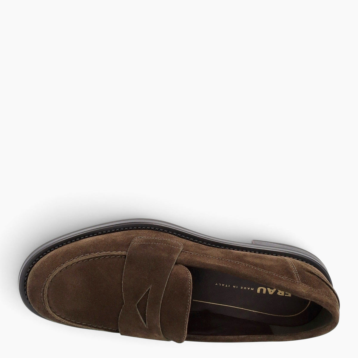 FRAU Slipper Softy Fancy A90C2 Cacao - Vista posteriore tacco
