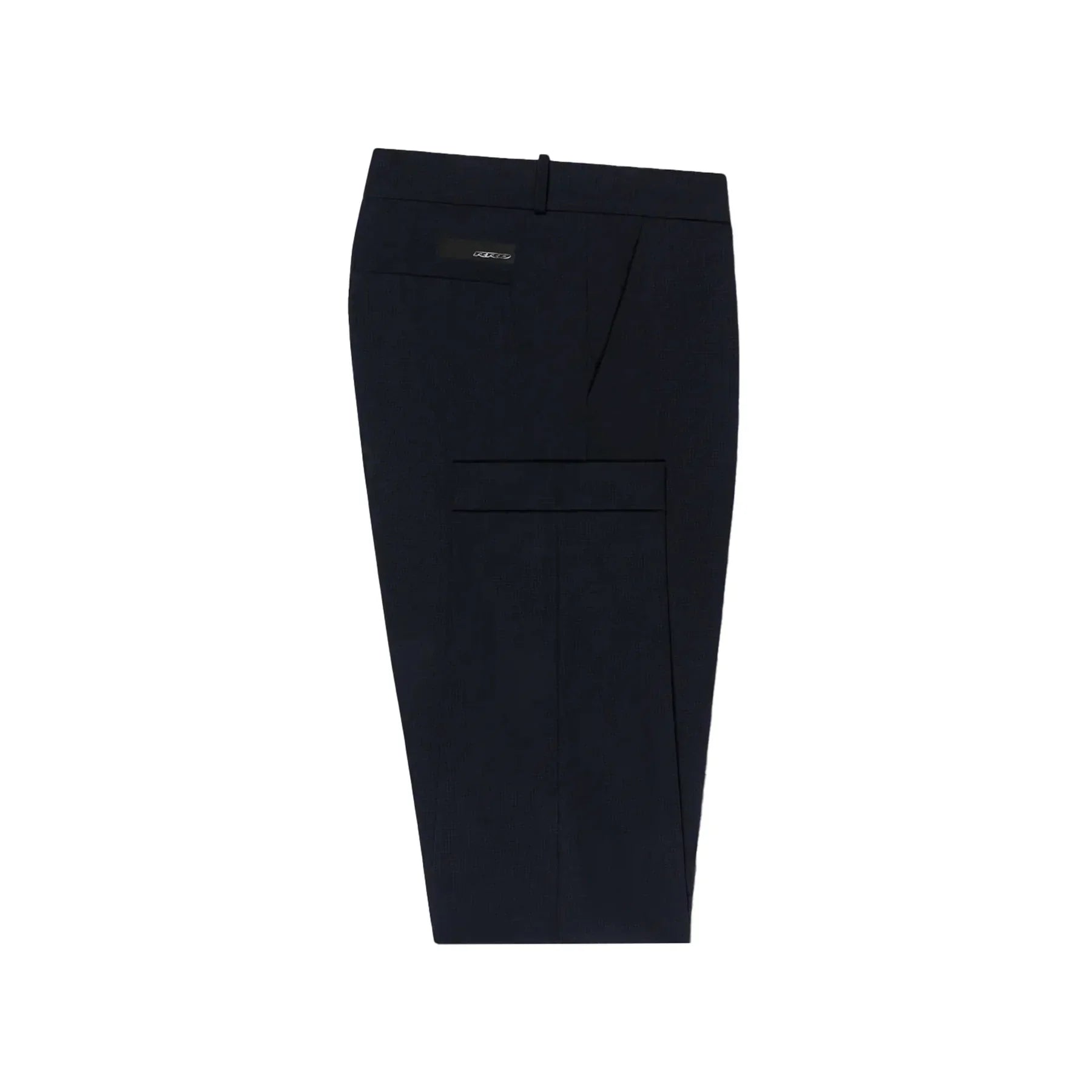 Pantalone uomo blu navy con tasche cargo, abbigliamento elegante moderno