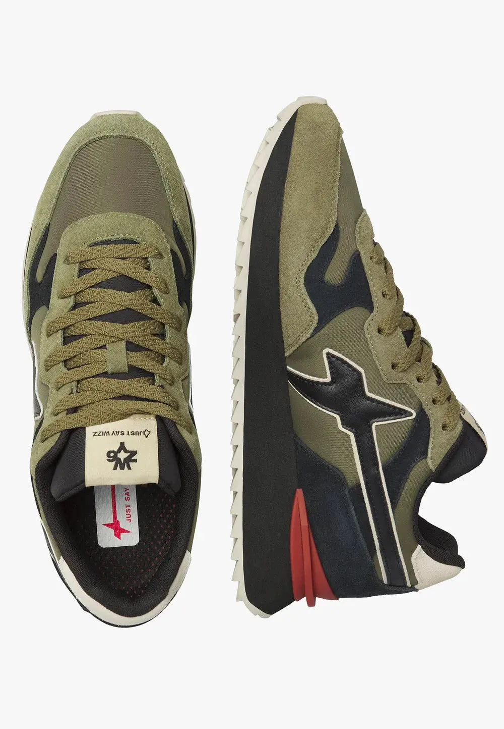 W6YZ YAK-M 1F58 SNEAKER MILITARE-BEIGE-BLACK by W6YZ