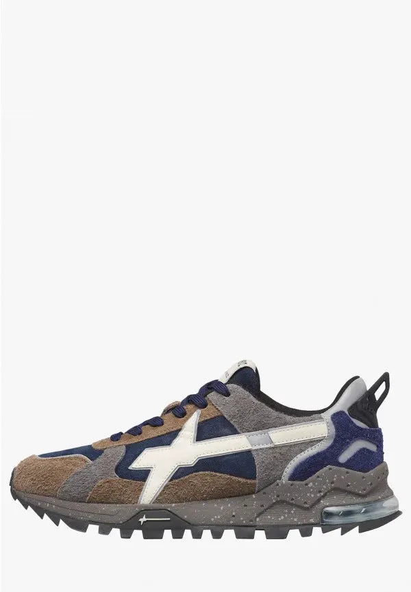 W6YZ BREEZE 3-M 3D79 SNEAKER LIGHT BROWN-NAVY by W6YZ