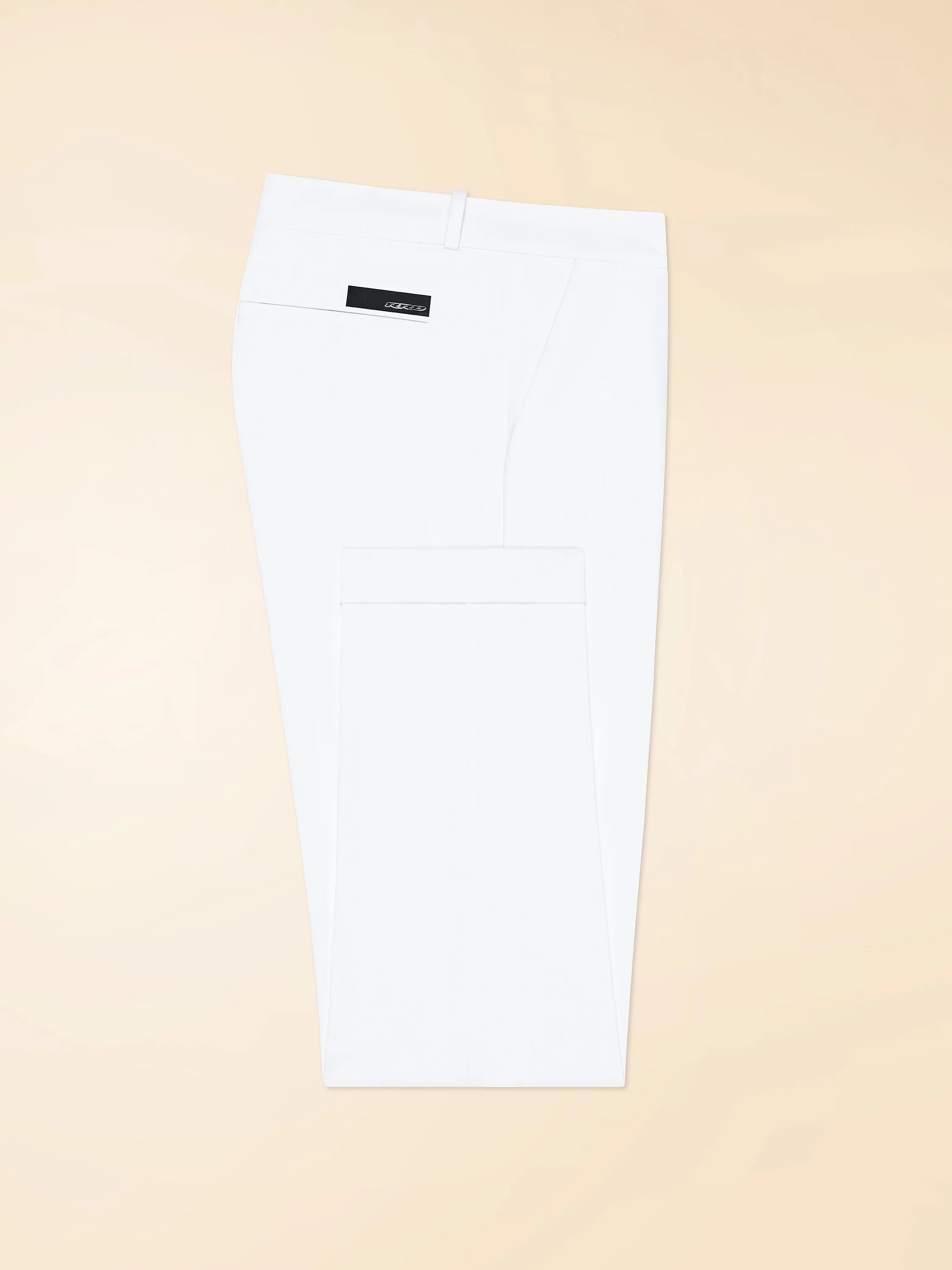 Pantaloni eleganti uomo bianchi, tasca posteriore, moda primavera estate