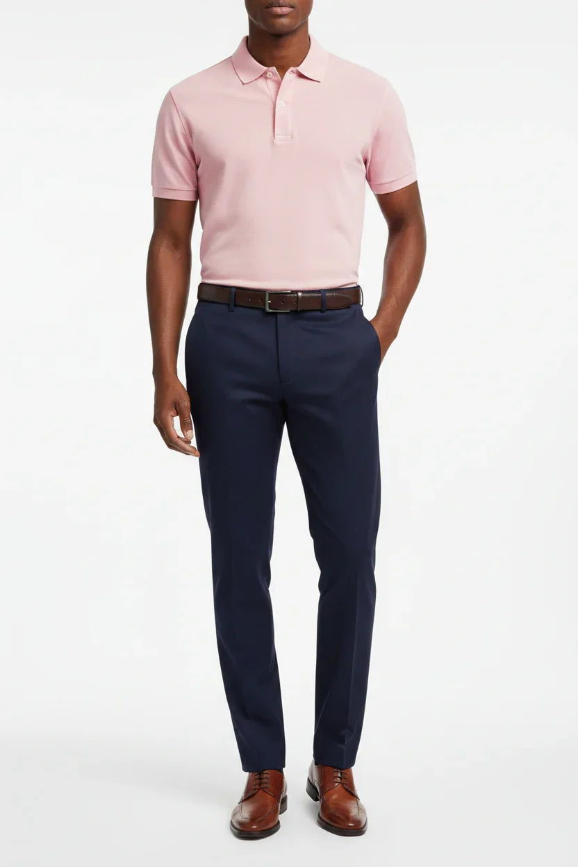 BERWICH MORELLO CRASOSILK NAVY TROUSER TX AMERICA
