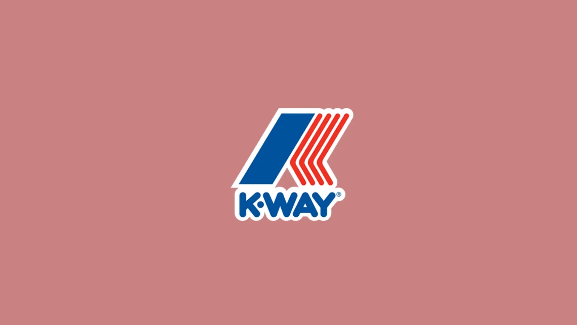 Logo K-Way su sfondo rosa, abbigliamento e accessori moda uomo donna