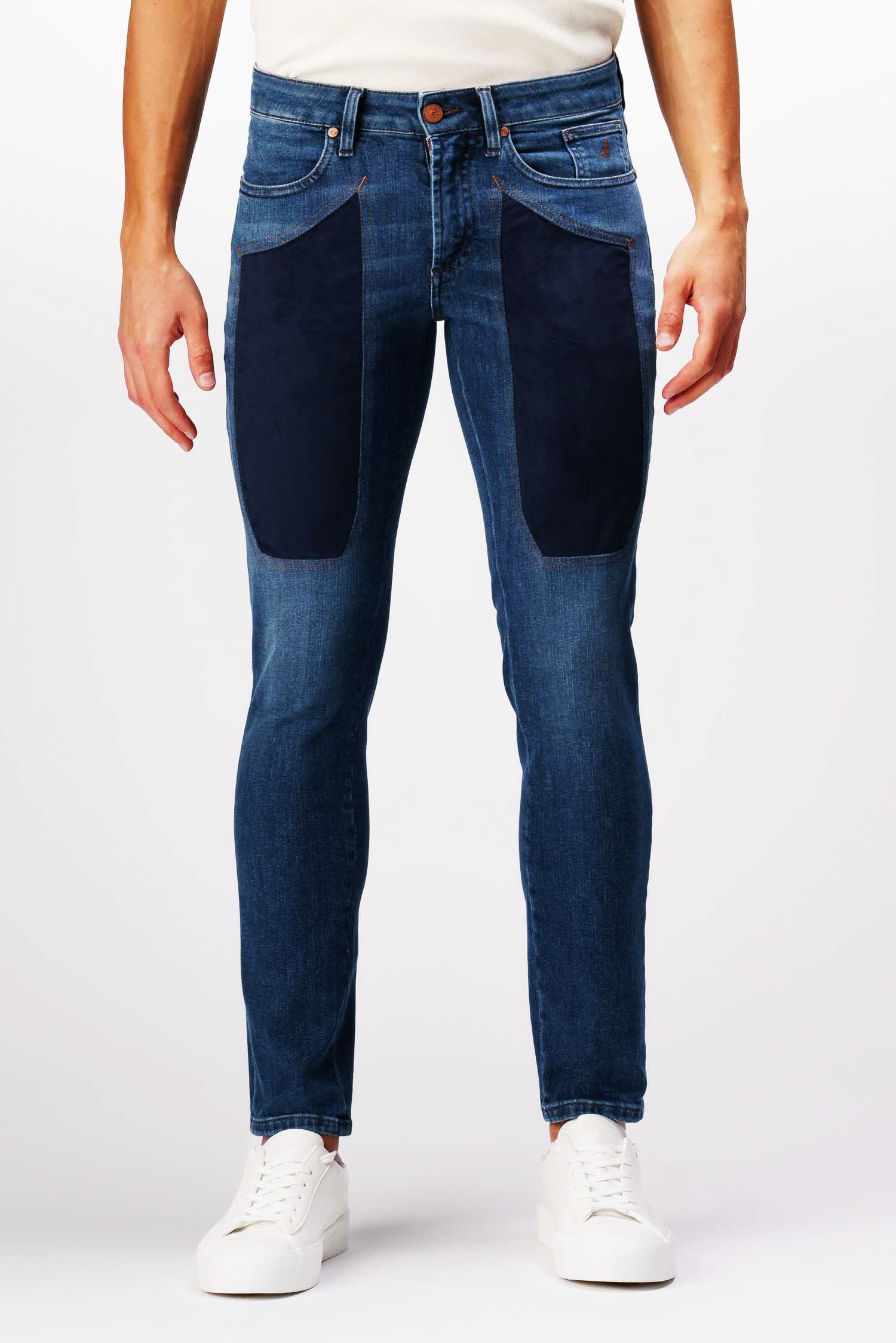 JECKERSON PA077JOHN002 DENI005 JEANS 5TASCHE TOPPA ALCANTARA