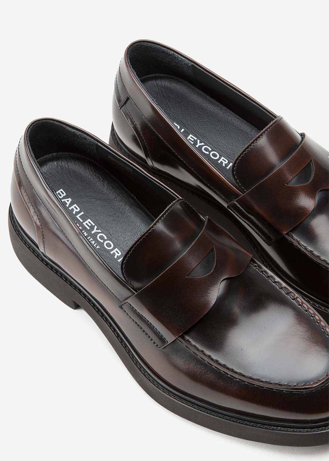 BARLEYCORN Sleek Moccasin Brown Leather