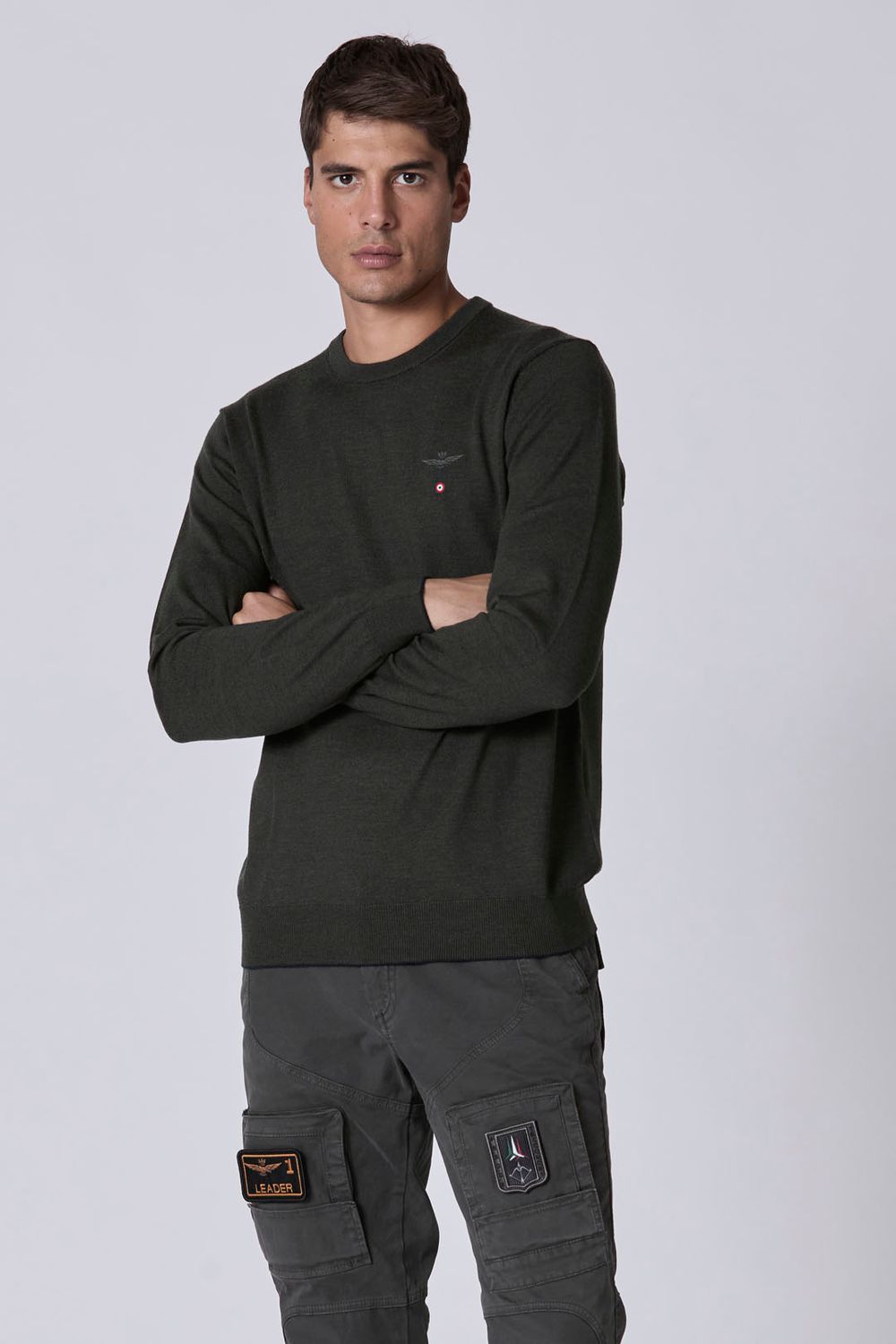 AERONAUTICA MILITARE MA1388L415 17259 MAGLIA MERINOS
