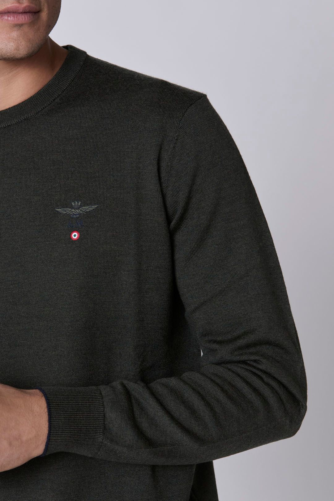AERONAUTICA MILITARE MA1388L415 17259 MAGLIA MERINOS