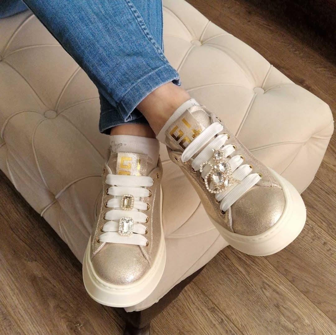 GIO+ PIA242A SNEAKER MILLENIUM PLATINO - Atelier Fratelli Carbè