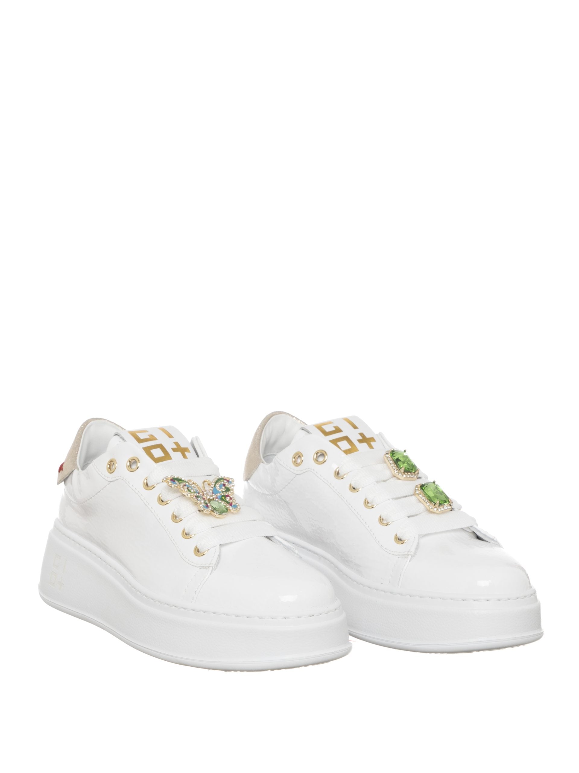 GIO+ PIA304C SNEAKER COMBI WHITE PLATINO - Atelier Fratelli Carbè