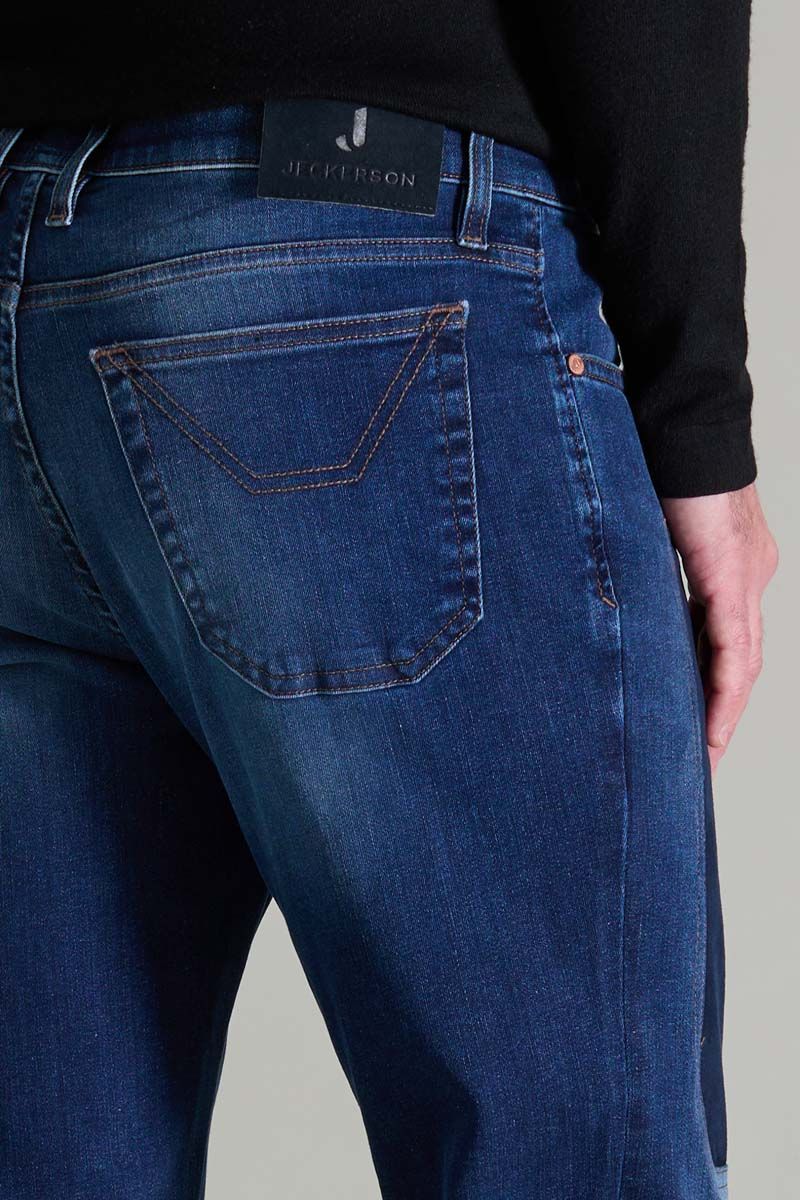 JECKERSON PA077JOHN002 DNDTFDENI021 D070D JEANS DENIM MEDIO ALCANTARA BLU