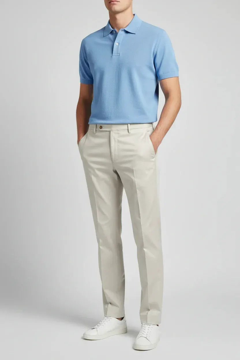 BERWICH MORELLO CRASOSILK CHALK TROUSER TX AMERICA by BERWICH