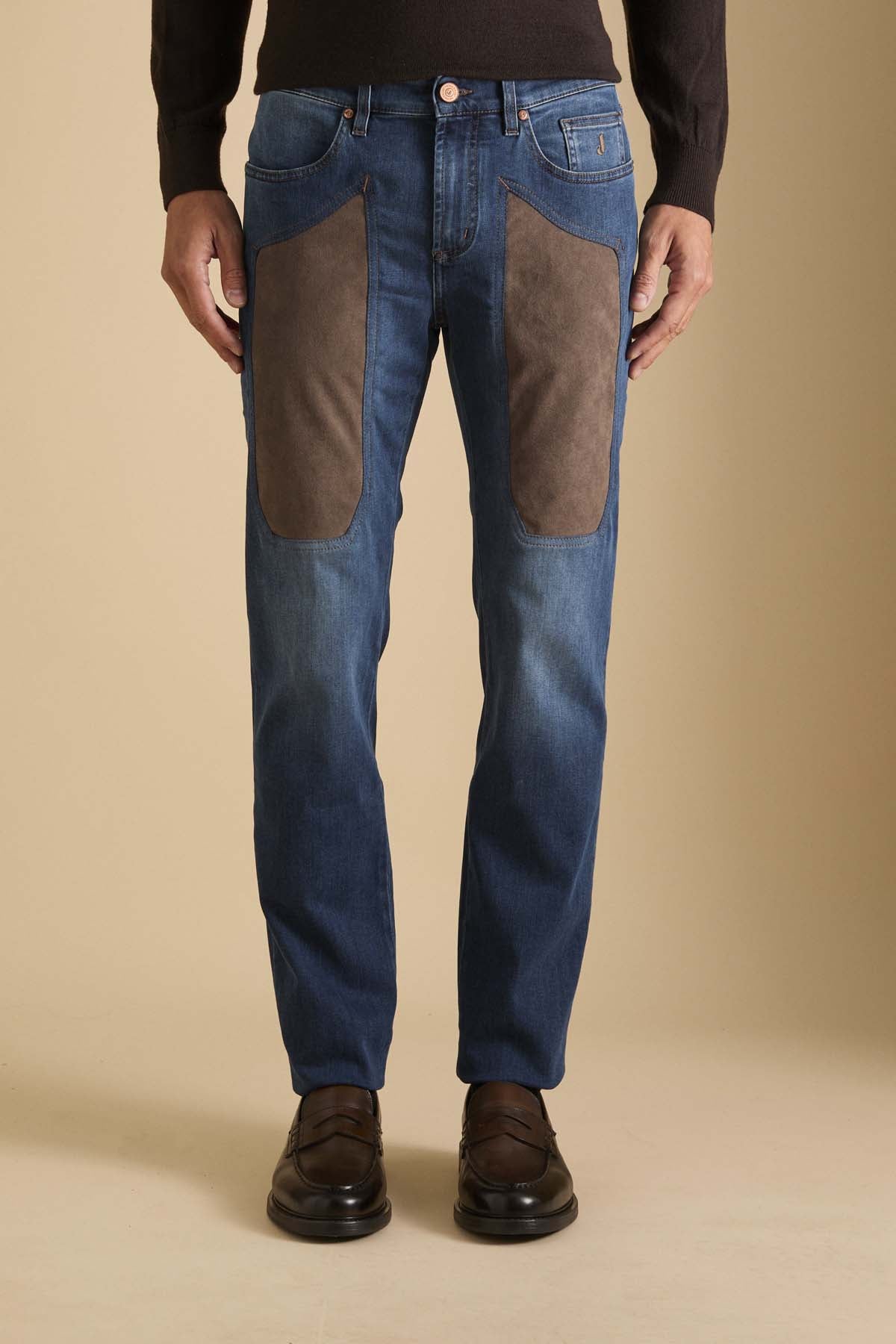 JECKERSON JEANS JOHN 5 TASCHE TOPPA SLIM ALCANTARA