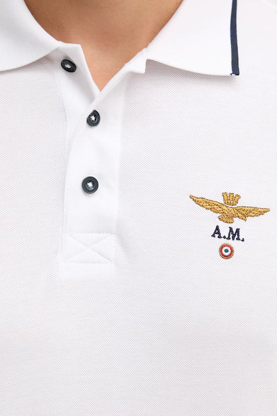 AERONAUTICA MILITARE 251PO1308P82 73062 POLO BASIC COTONE - Atelier Fratelli Carbè