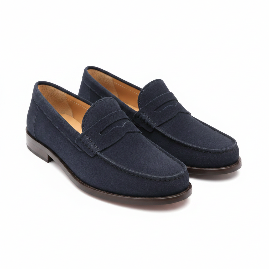 MOCASSIN MOCASSIN MARECHIARO 1017 DAIM BLEU F.DO KOSTAS