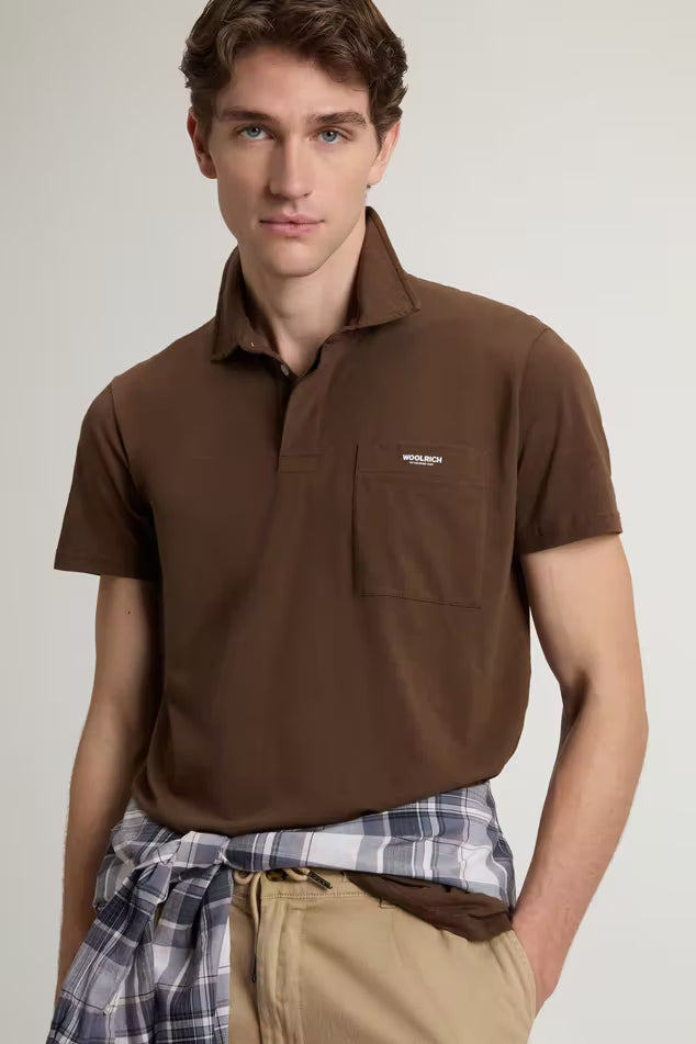 WOOLRICH CFWOPO2004MRUT4061 10026 POLO SLUB LOGO POLO JERSEY