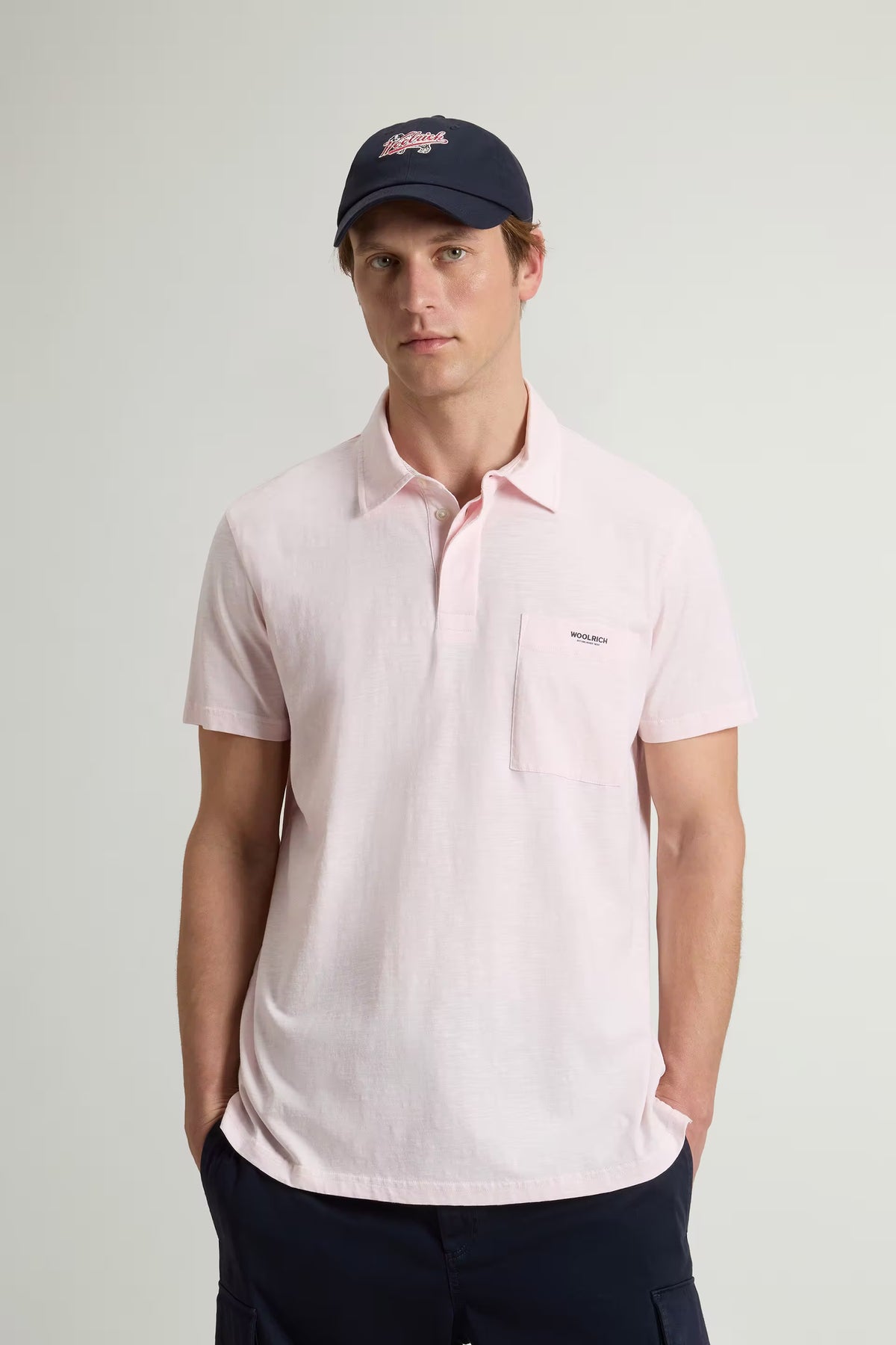 WOOLRICH CFWOPO2004MRUT4061 4316 POLO SLUB LOGO POLO JERSEY by WOOLRICH