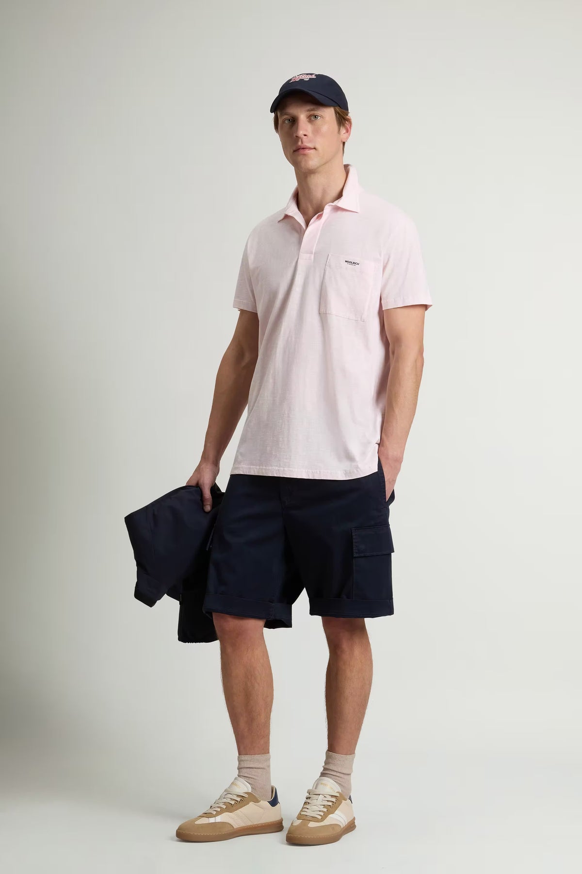 WOOLRICH CFWOPO2004MRUT4061 4316 POLO SLUB LOGO POLO JERSEY by WOOLRICH
