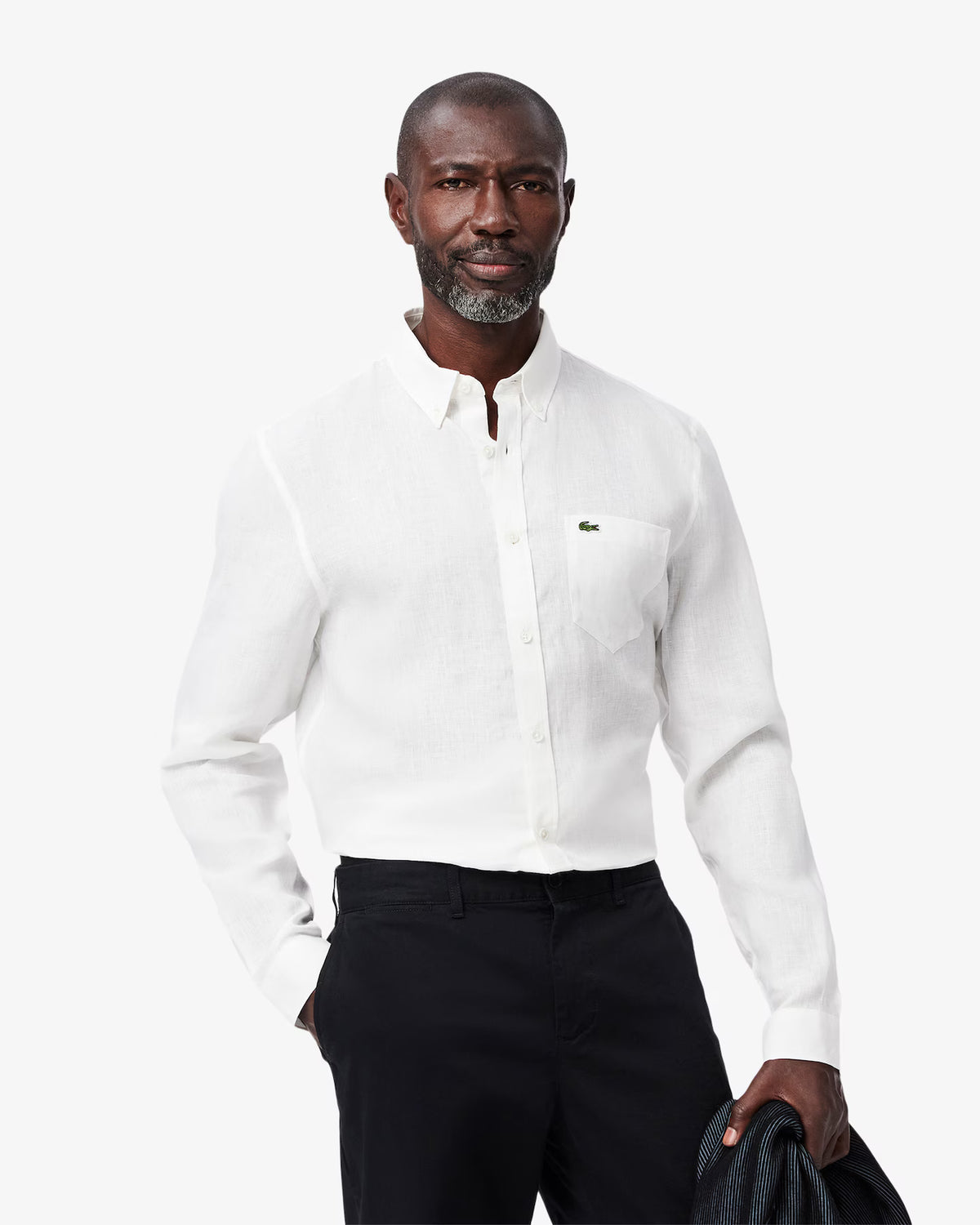 LACOSTE CH5692 001 Camicia di lino regular fit by LACOSTE
