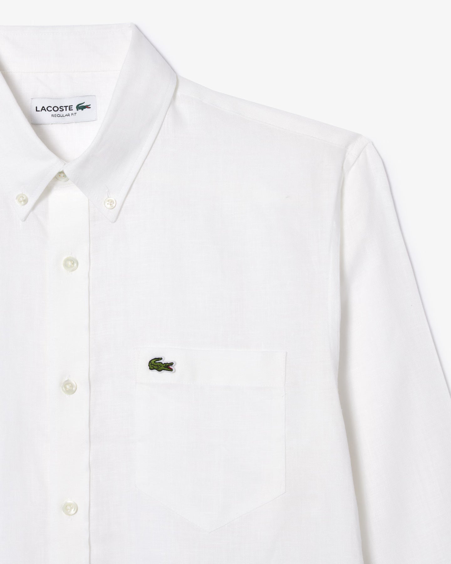 LACOSTE CH5692 001 Camicia di lino regular fit