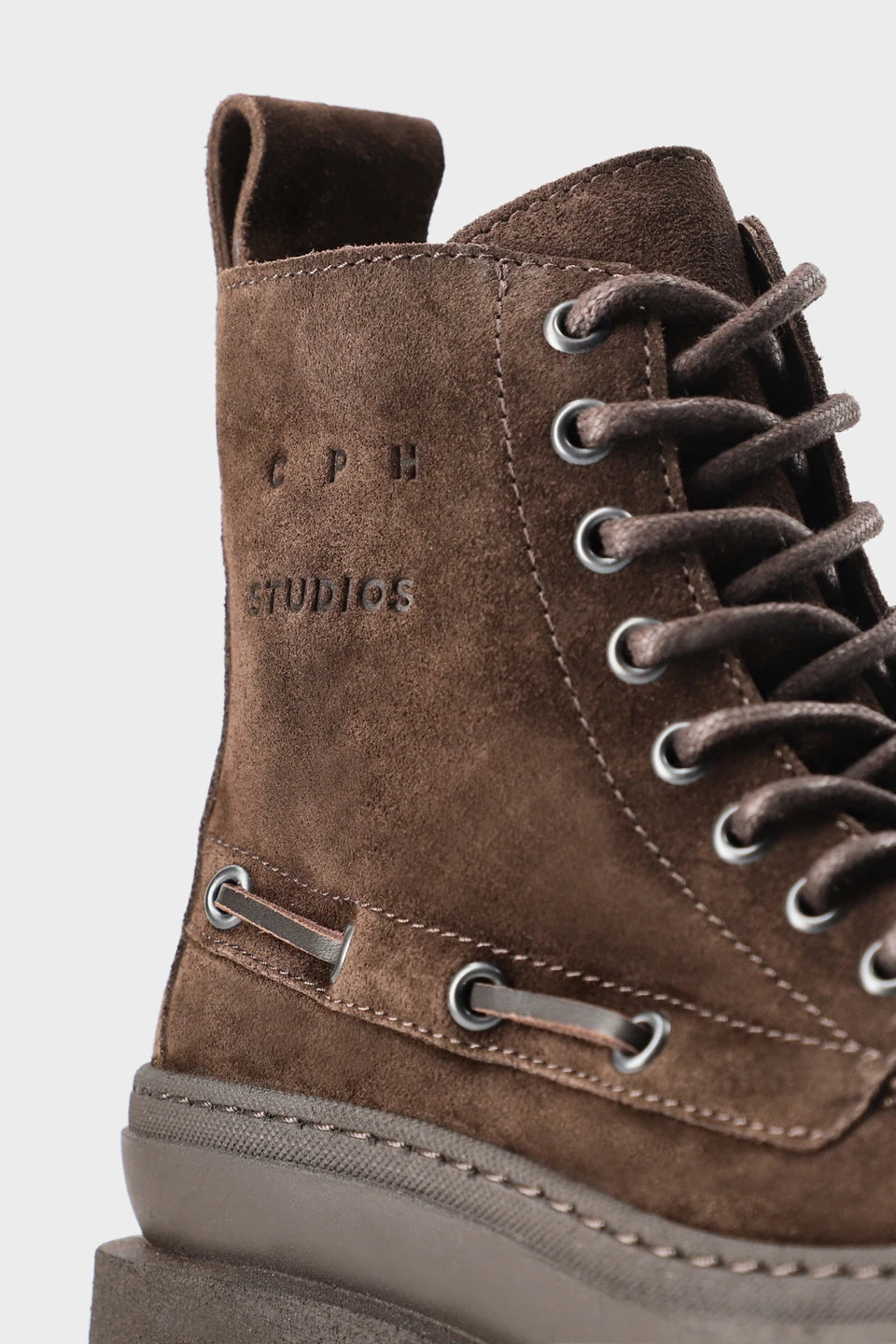 COPENHAGEN CPH697 SUEDE BOOT NABUC CHOCOLATE