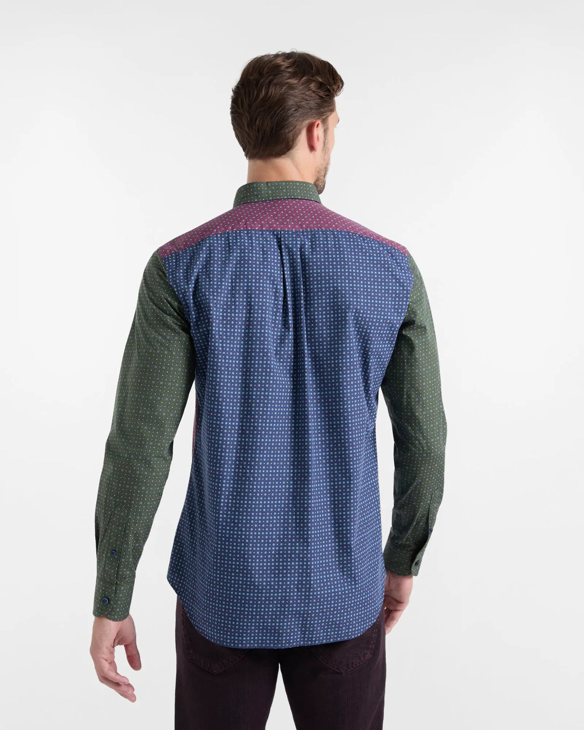 Harmont&Blaine CRR094013944M SHIRT PIAZZETTA POPELINE STAMPA CRAVATTERIA by Harmont&Blaine