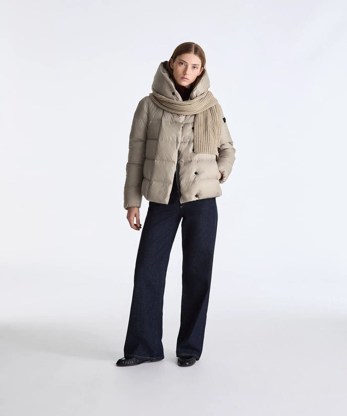 Piumino donna Peuterey Tucano PED5440 colore Sesamo - Vista frontale
