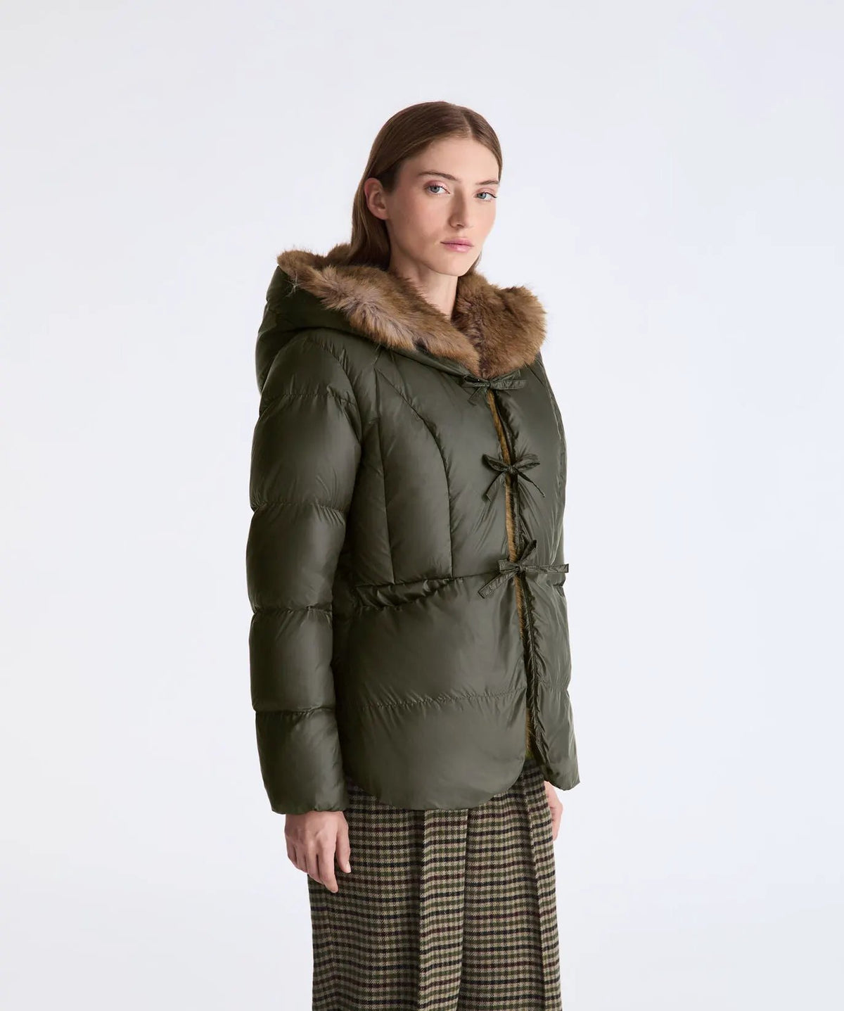 Peuterey Piumino Blouson Vertis MQN EFUR PED5748 Verde Edera - Dettaglio mezza figura