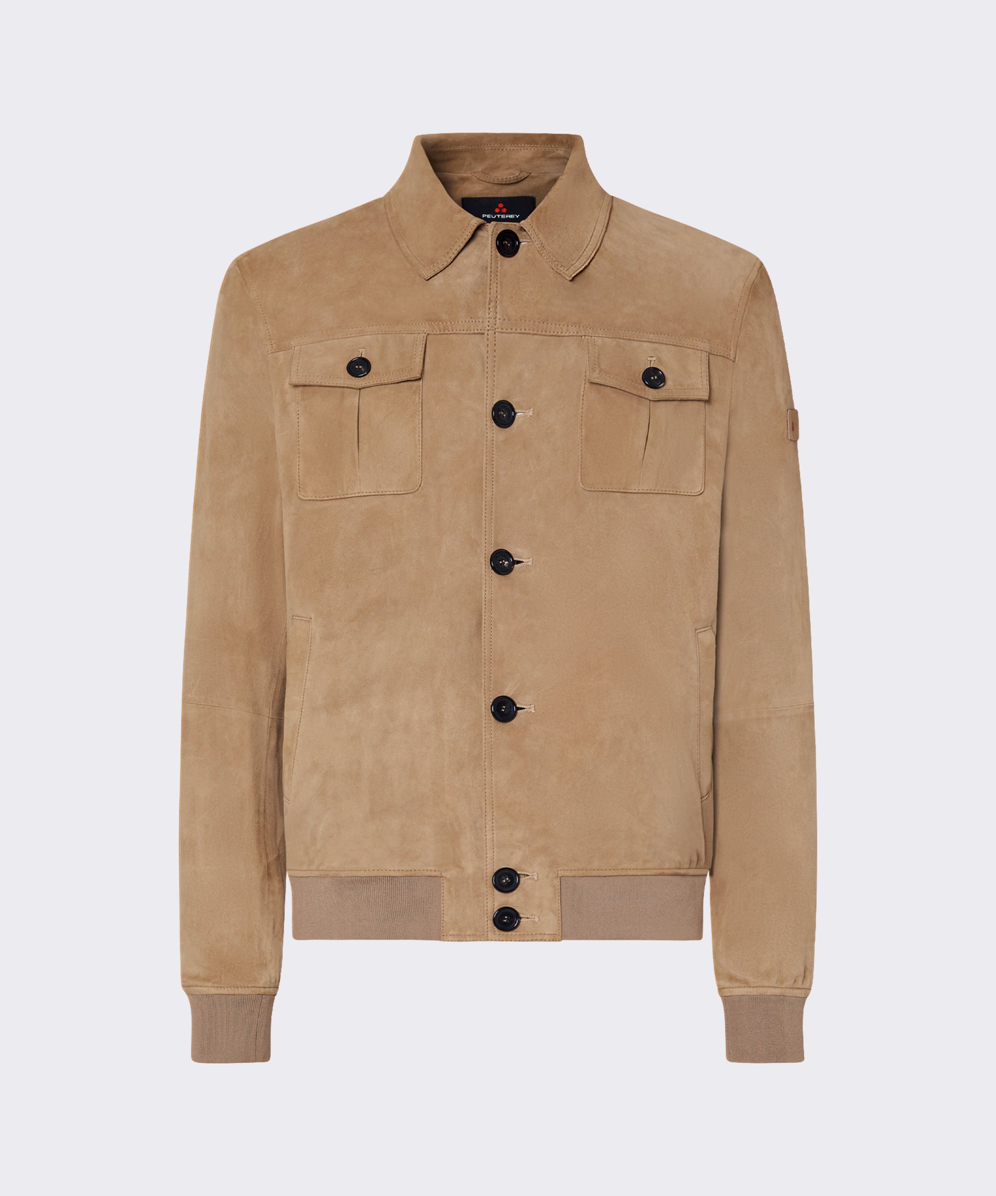 Giacca PEUTEREY PEU5744 794 in pelle scamosciata, stile blazer con dettagli eleganti e taglio moderno.