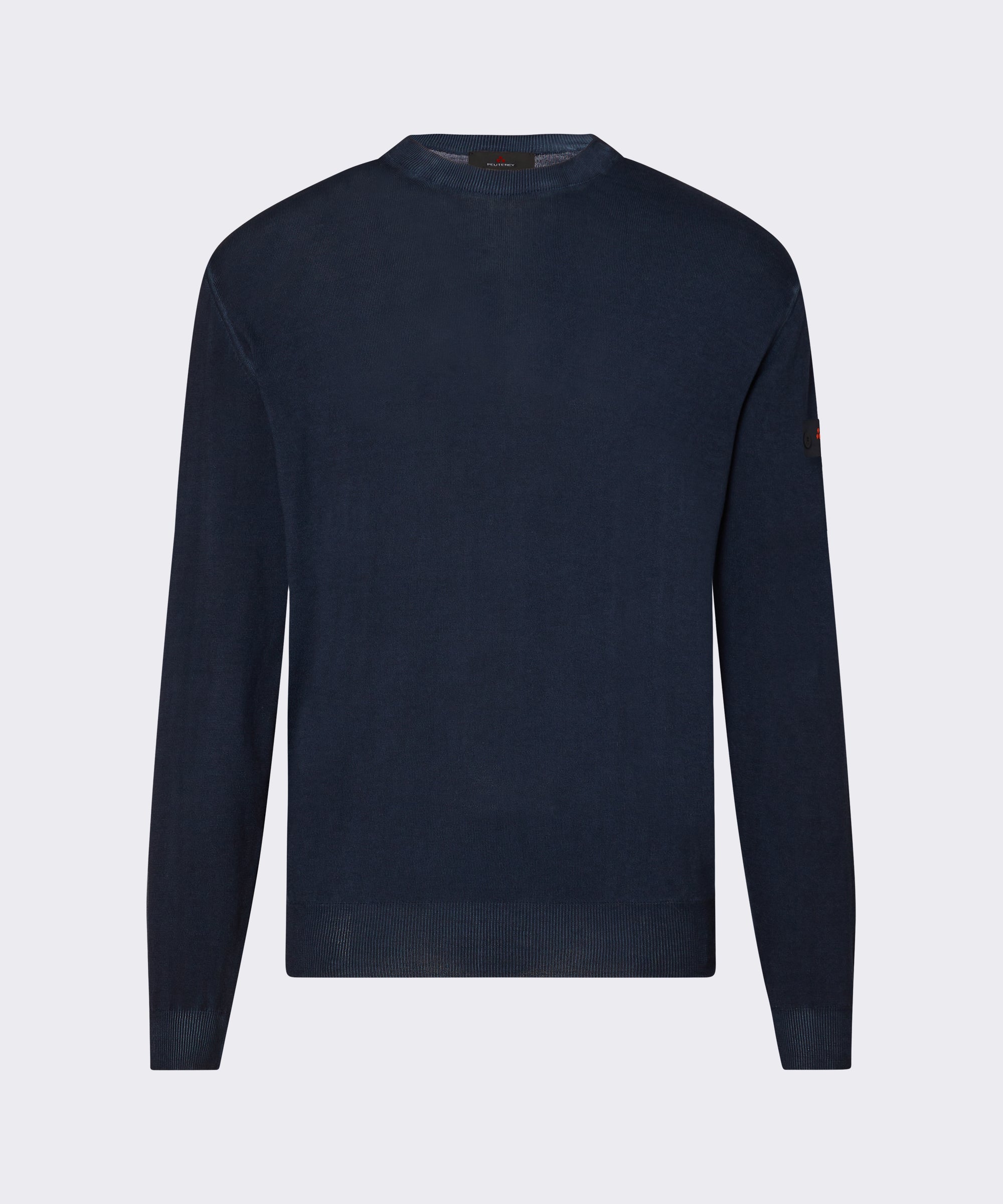 Maglione race PEUTEREY PEU5841 215 KNIT RACE FRS 02, dettaglio tessuto e design sportivo, in colori neutri.