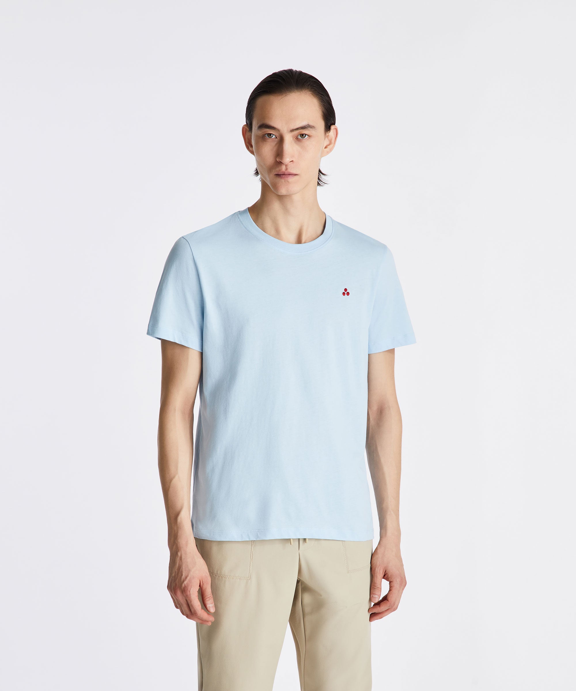 T-shirt basic PEUTEREY MANDERLY 04 PEU6011 290 in tessuto morbido, colore neutro, vista frontale.