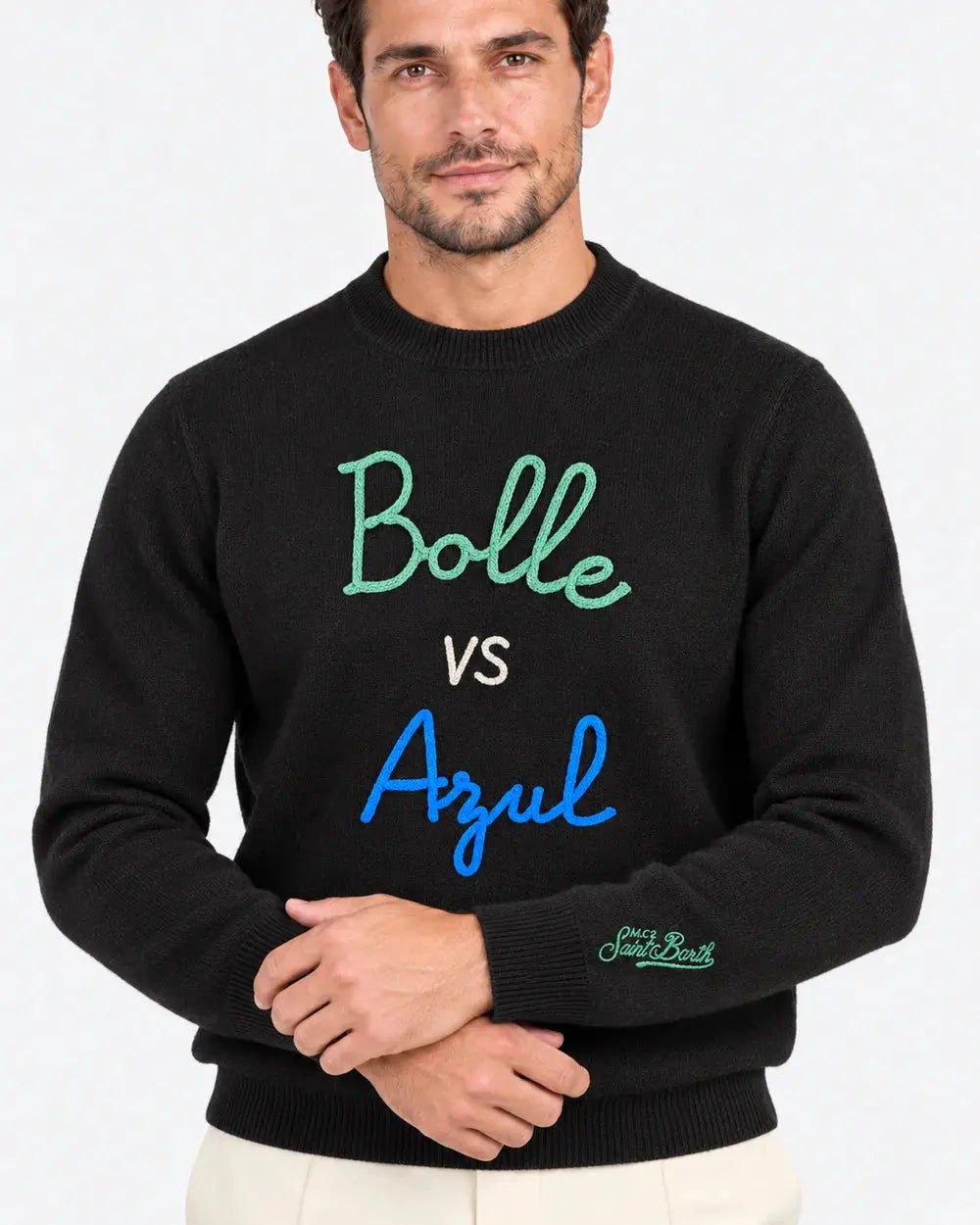SAINT BARTH HER0001 / 00507M KNIT BOLLE VS AZUL 00 EMB by SAINT BARTH