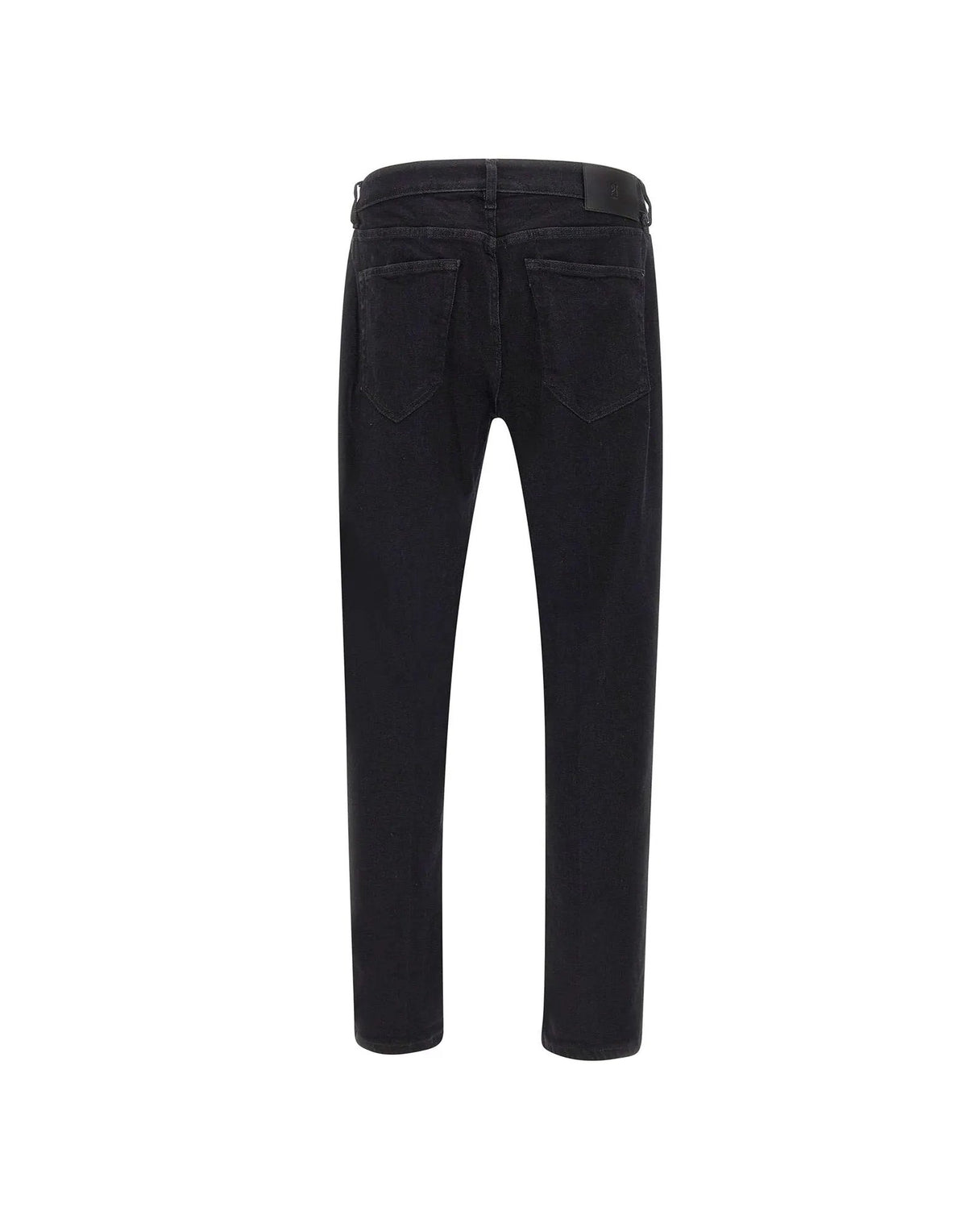 Jeans PT Torino Indie Nero C5-ZP01Z0 CA4710 DK98 - Dettaglio salpa in pelle e tasche posteriori