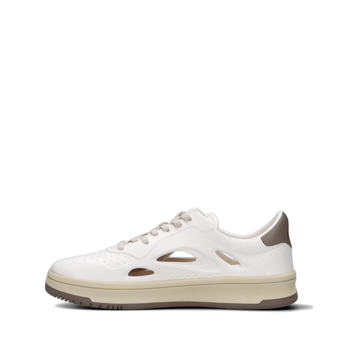 Baskets FOAMERS F2 006 OFF WHITE TAUPE en caoutchouc EVA